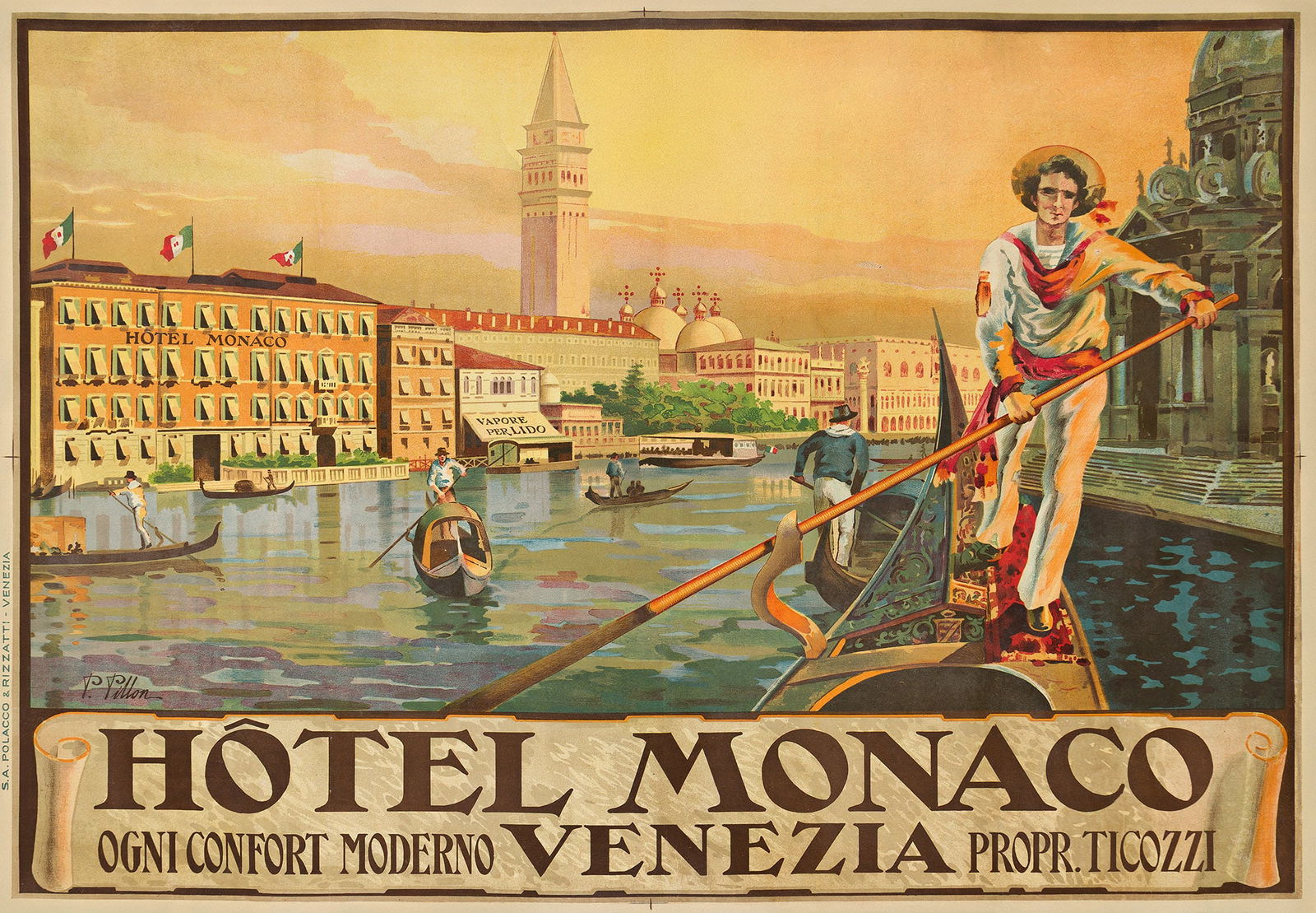 P. Pillon, Hotel Monaco / Venezia. (1 of 1)