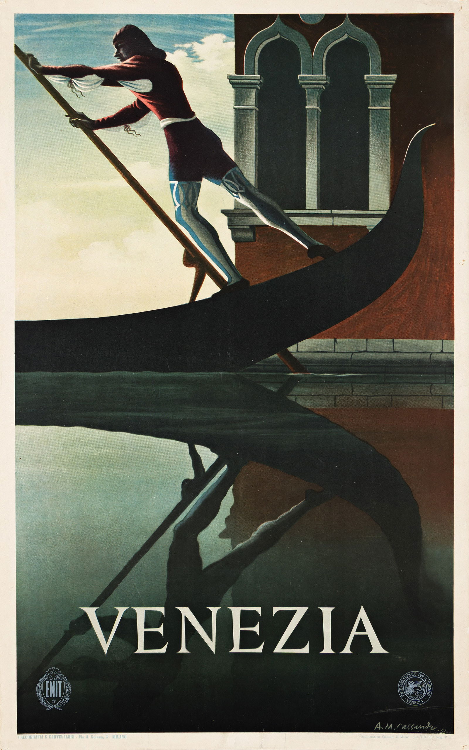 Adolphe Mouron Cassandre, Venezia. 1951. (1 of 1)
