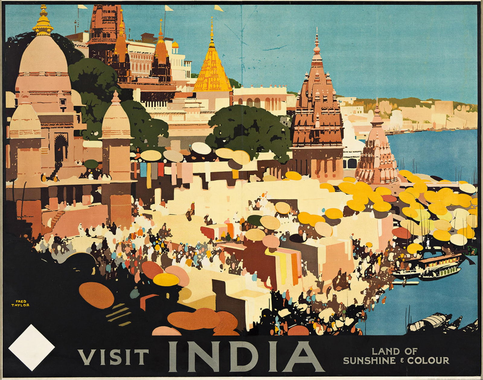 Fred Taylor, Visit India / Land Of Sunshine & Colour. Circa 1930. (1 of 1)