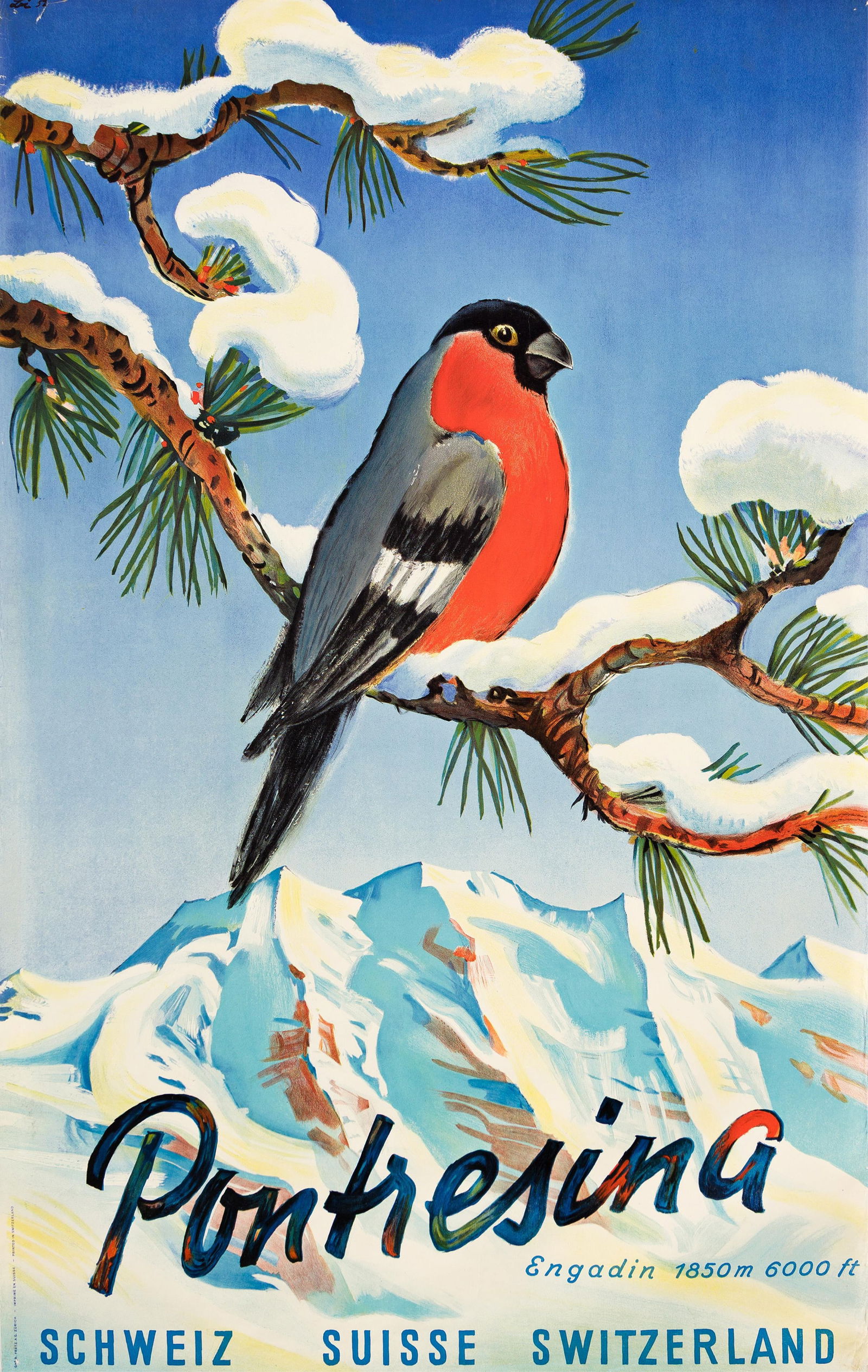 Herbert Berthold Libiszewski (Libis), Pontresina. 1952. (1 of 1)