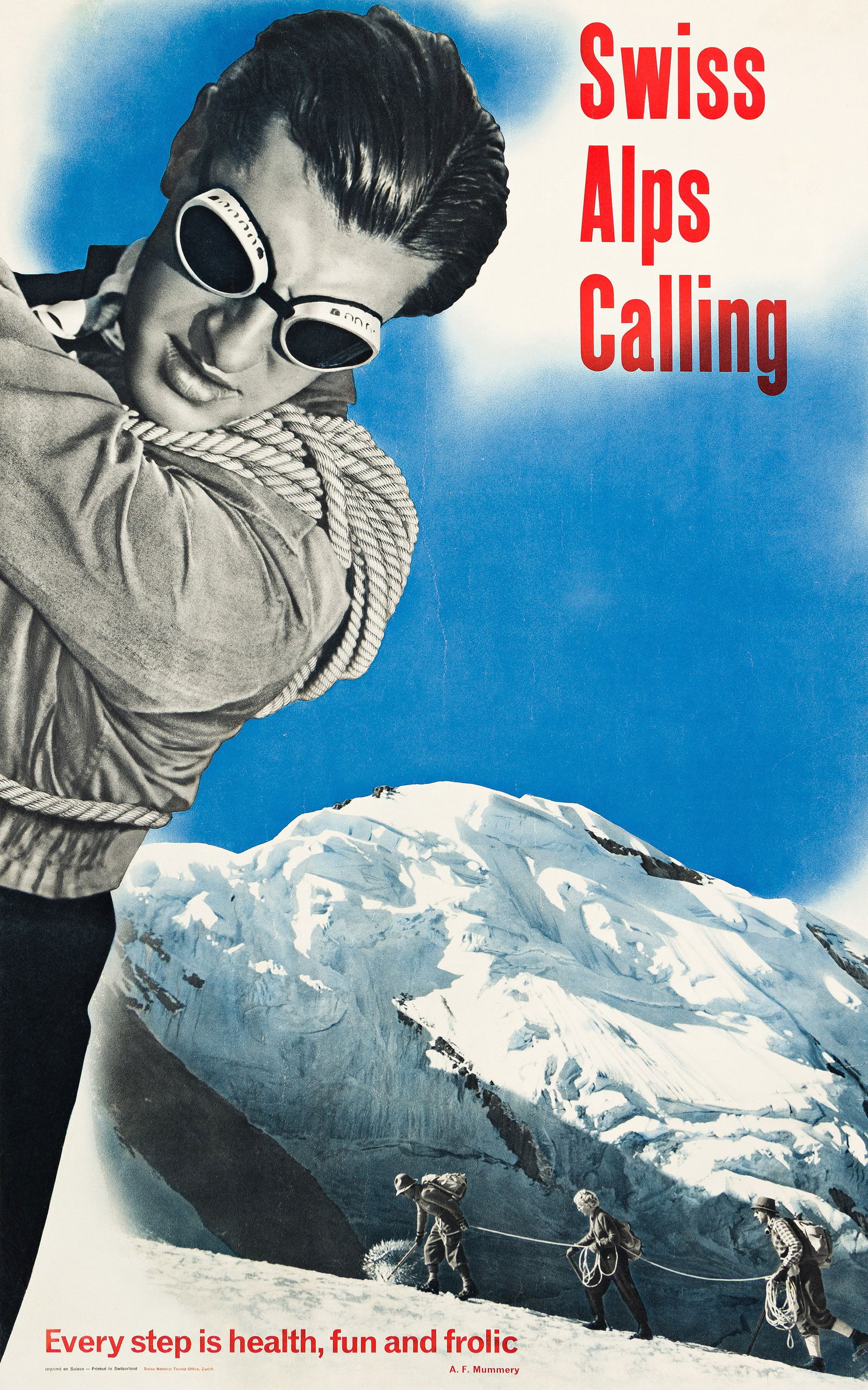 Hans Aeschbach, Swiss Alps Calling. 1951. (1 of 1)