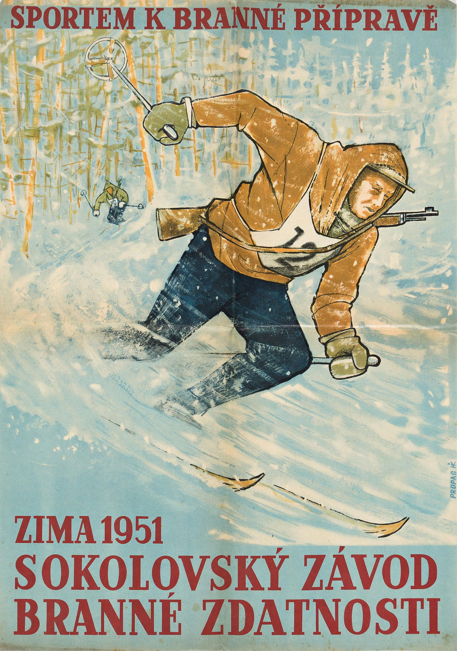 H.K., [Sokolovska Defense Ability Competition / Sports for Defense]. 1951. (1 of 1)