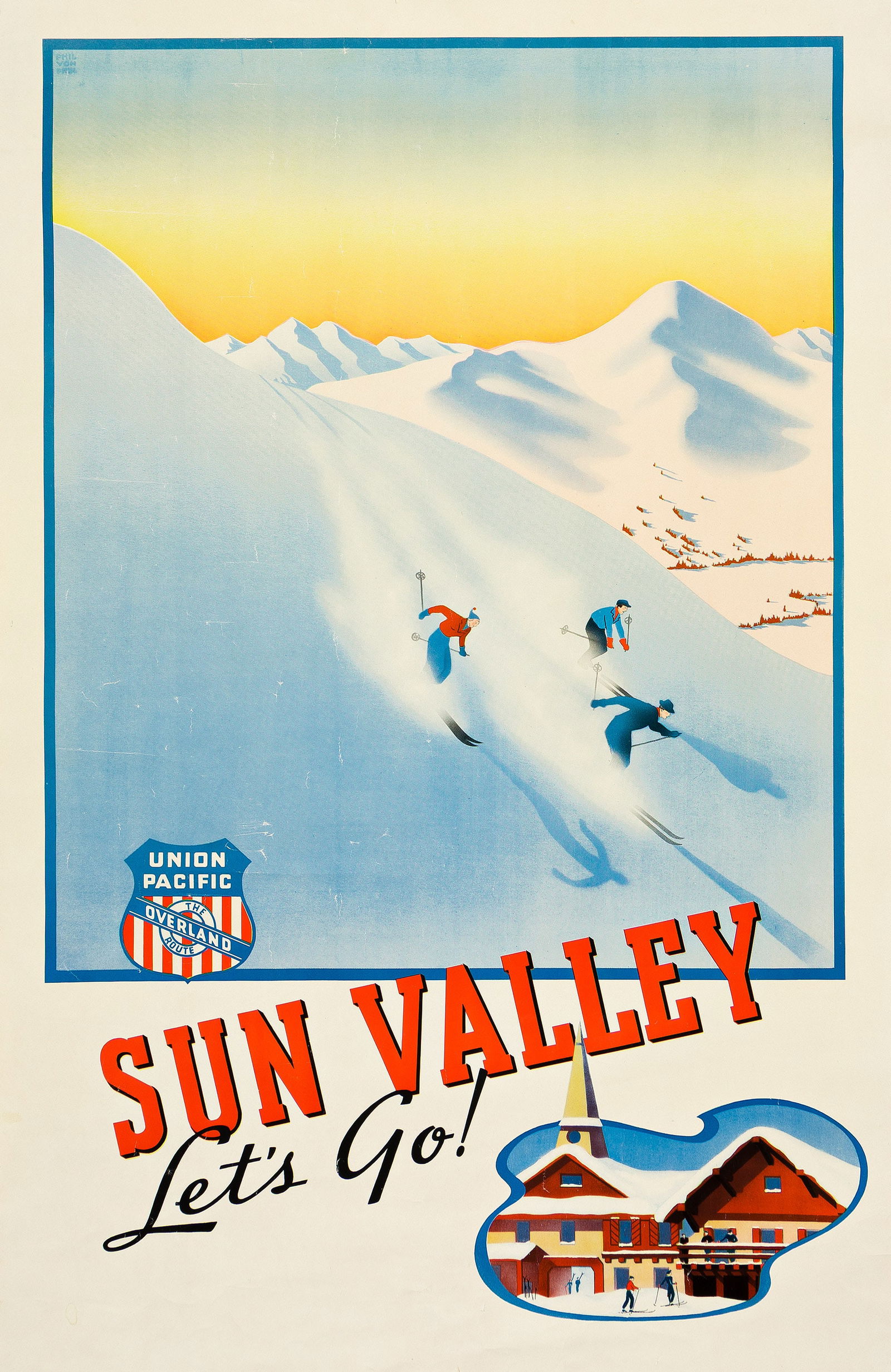 Phil Von Phul, Sun Valley Let's Go! / Union Pacific. Circa 1940. (1 of 1)