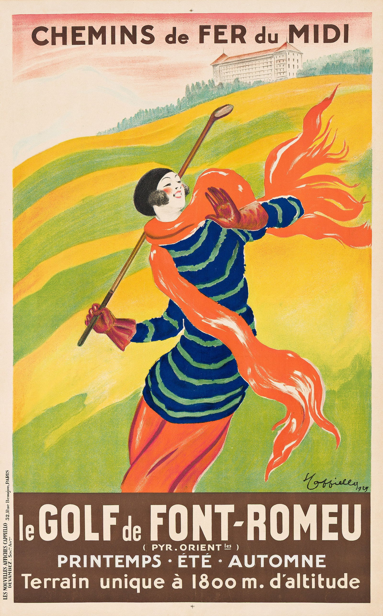 Leonetto Cappiello, Le Golf de Font - Romeu. 1929. (1 of 1)