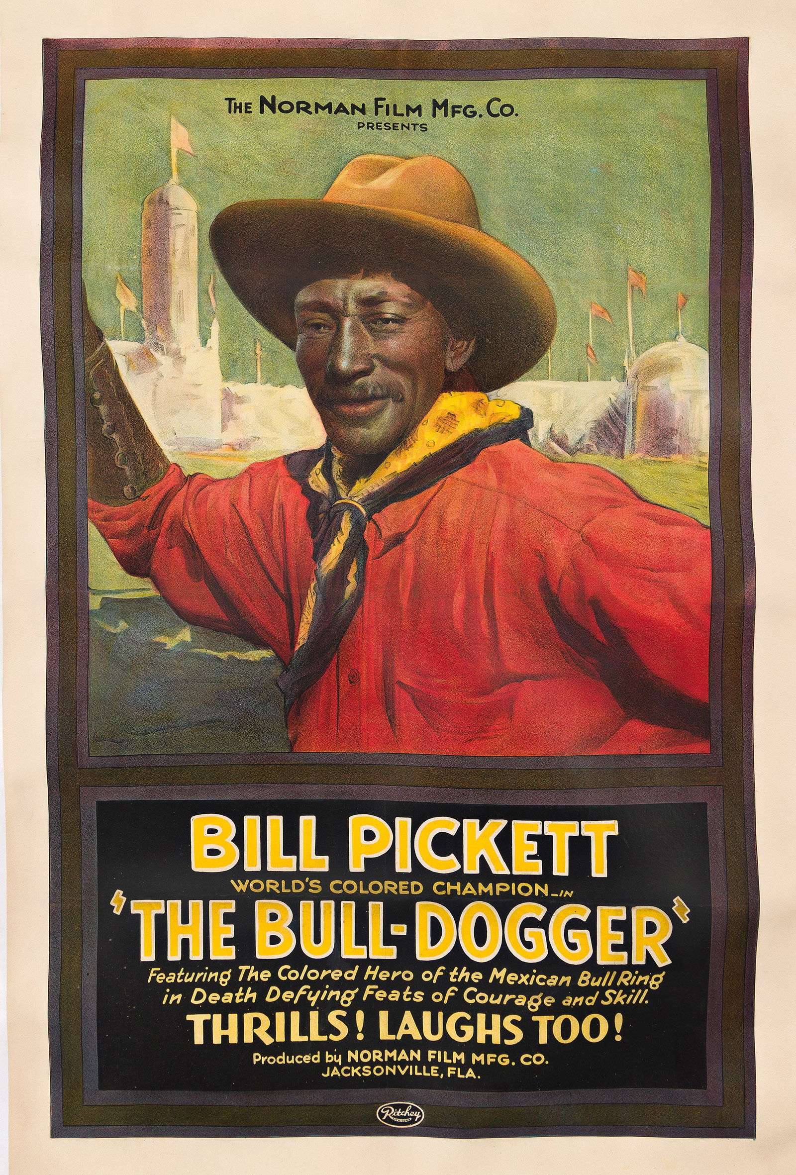 Designer Unknown, Bill Pickett / World's Colored Champion / "The Bull - Dogger." 1921. (1 of 1)