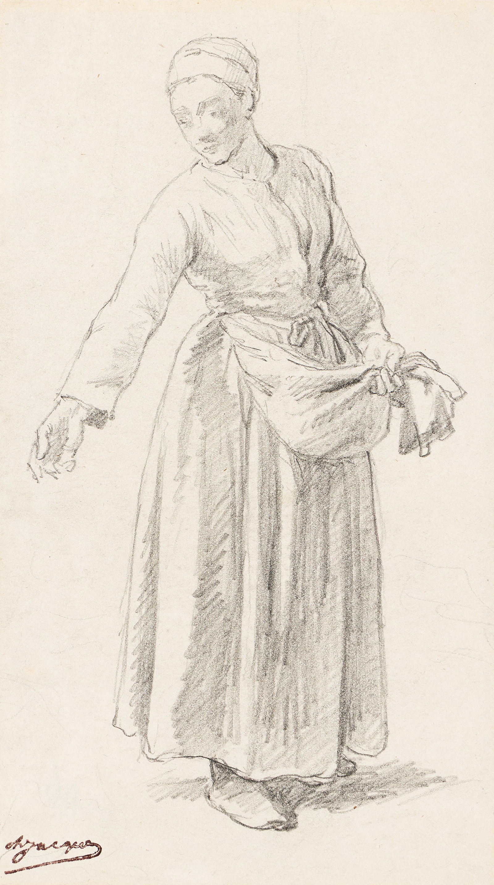 Charles-Émile Jacque (1813-1894), Paysanne. (1 of 1)