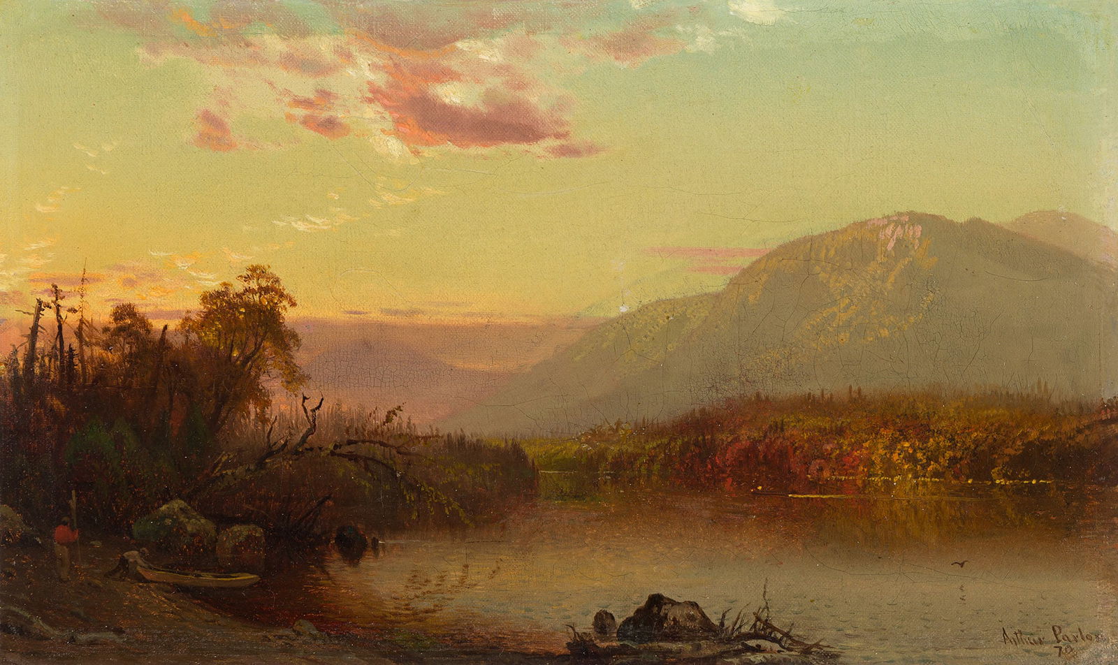 Arthur Parton (1842-1914), River Scene, 1878. (1 of 1)