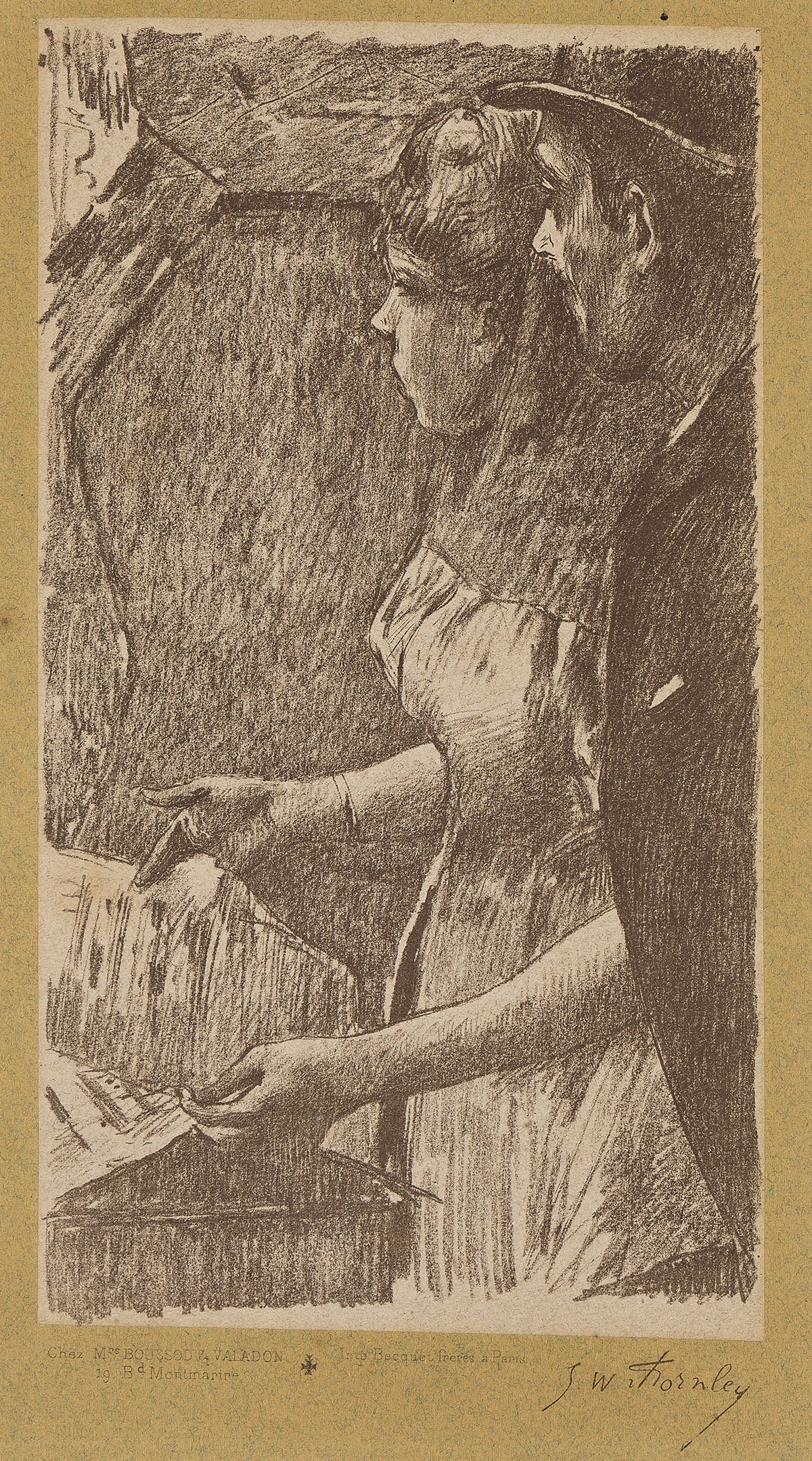 Edgar Degas (1834-1917) & George W. Thornley (1857-1935), L'Attente de la Chanteuse. (1 of 1)