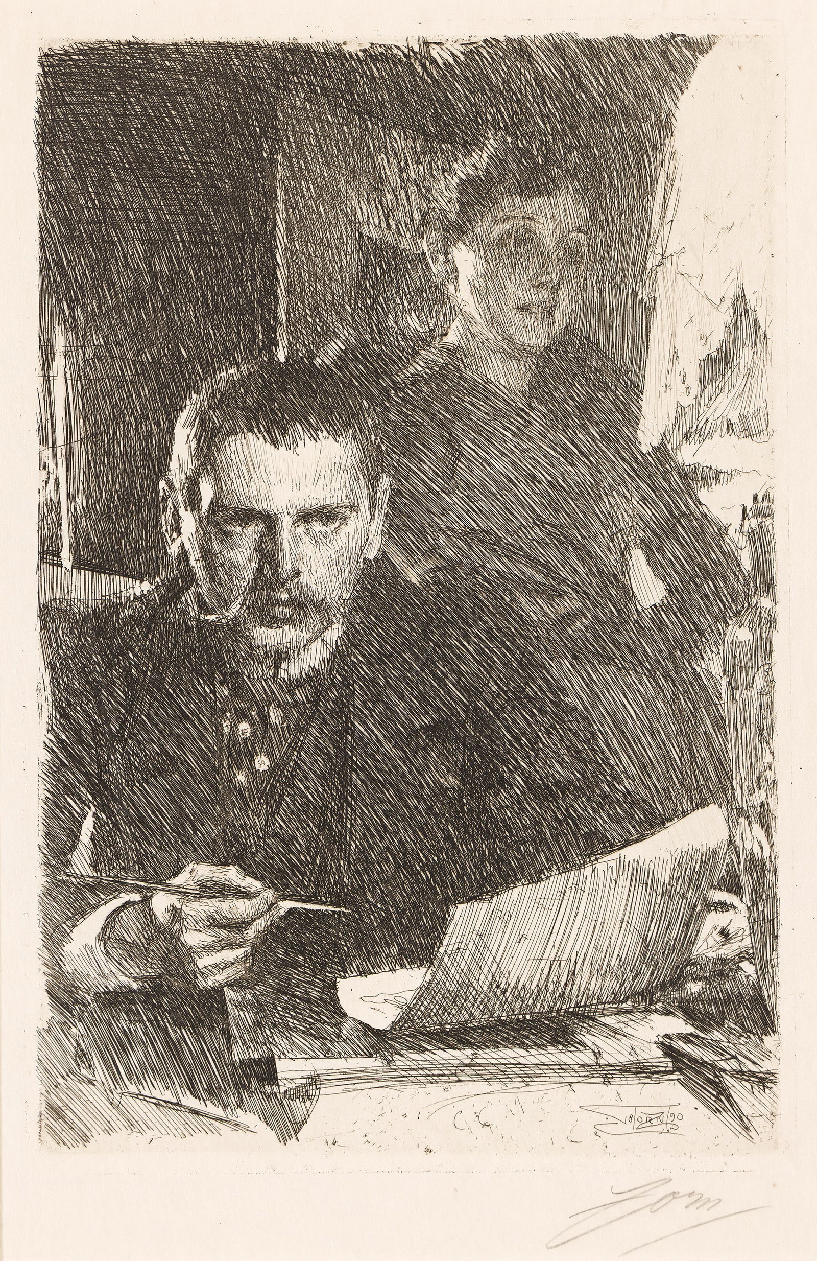 Anders Zorn (1860-1920), Zorn and his Wife, 1890. (1 of 1)
