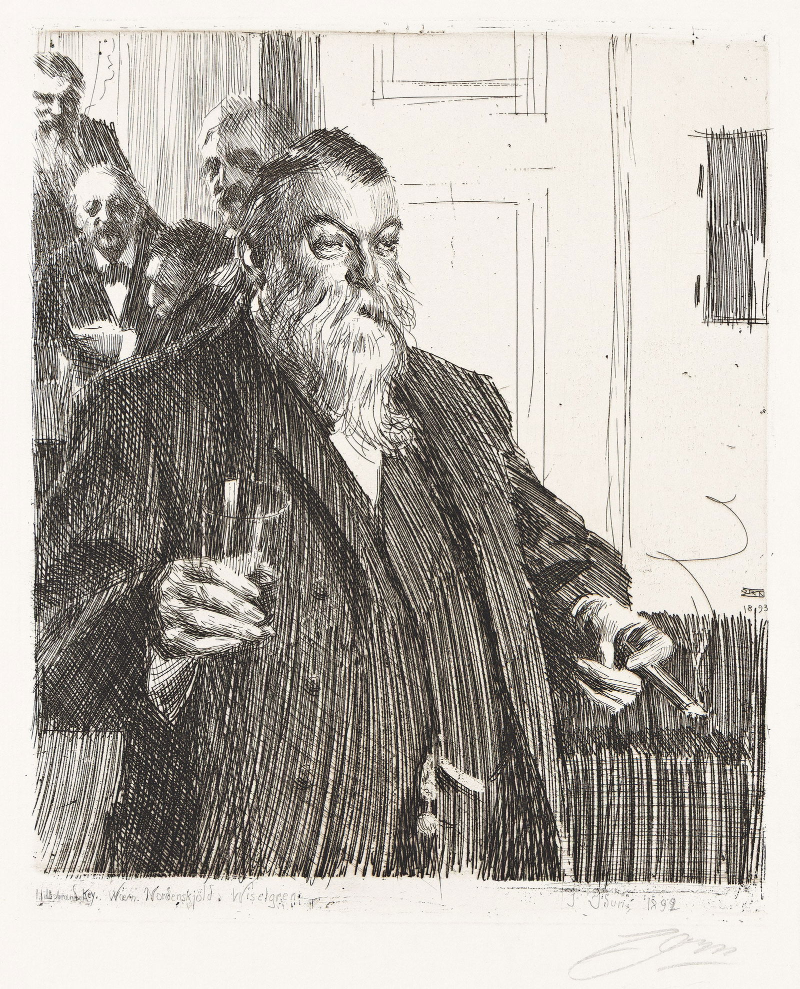 Anders Zorn (1860-1920), A Toast II, 1893. (1 of 1)