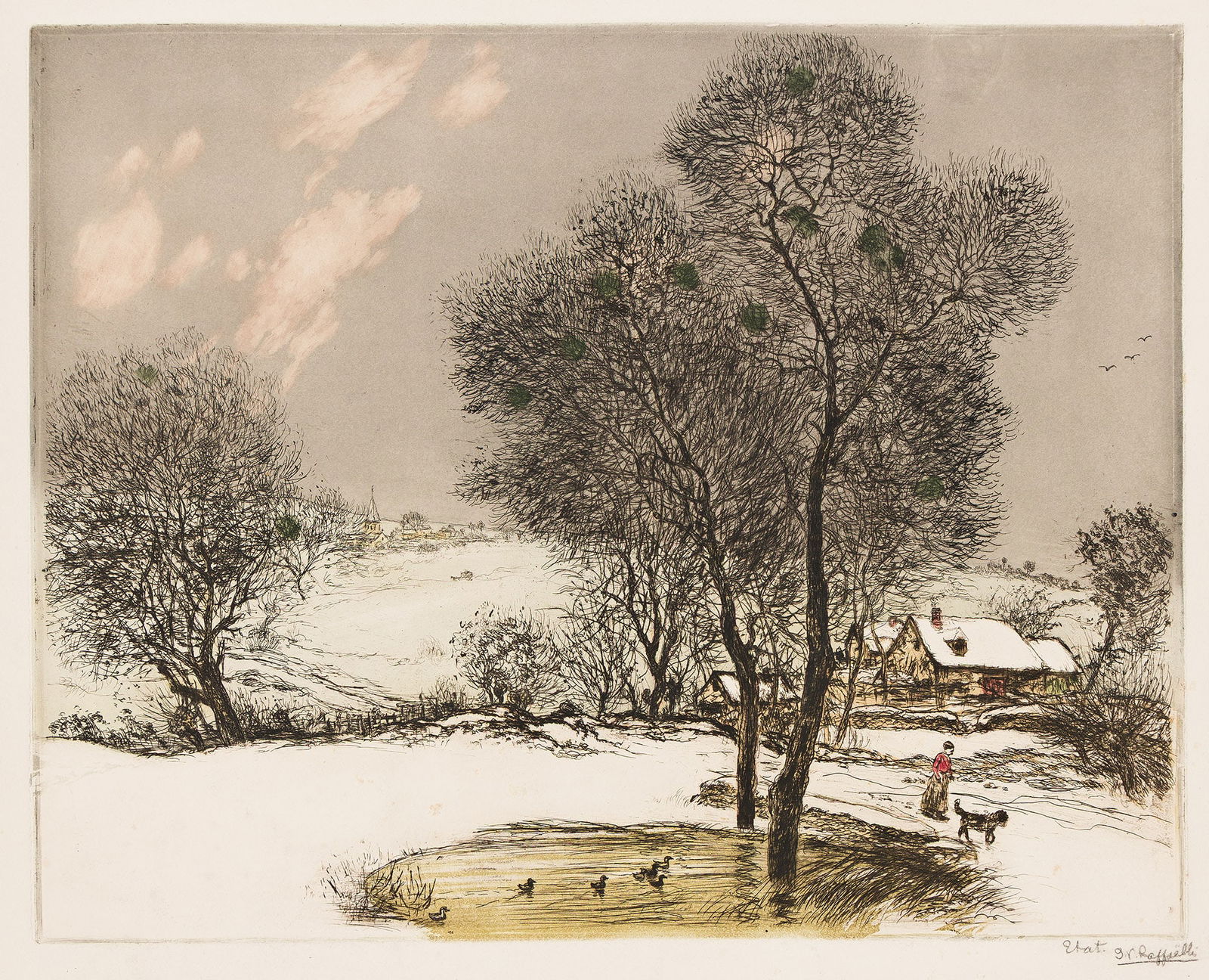 Jean-Francois Raffaëlli (1850-1924), La Neige, 1906. (1 of 1)