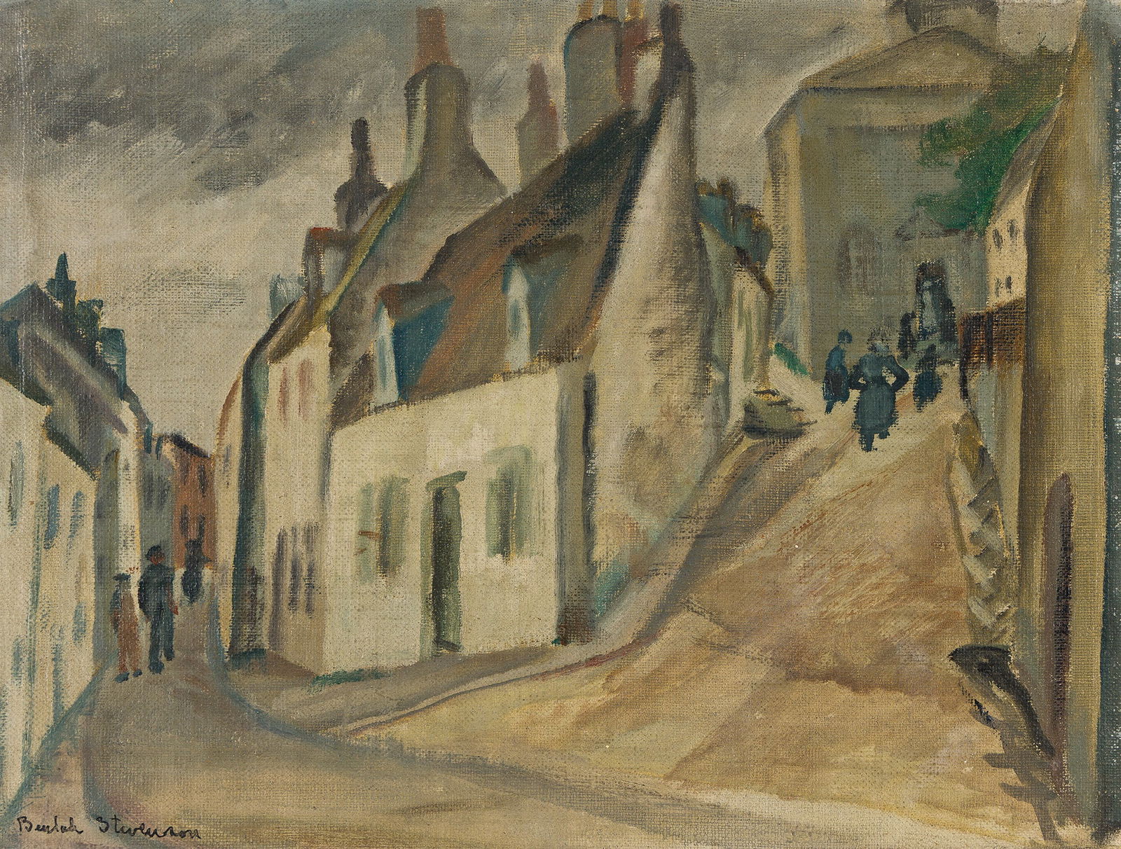 Beulah Stevenson (1890-1965), Locronan Village, Brittany, circa 1926. (1 of 1)