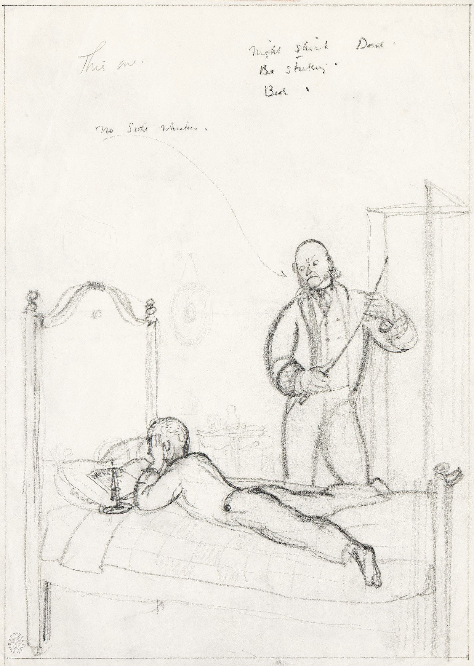 Rockwell Kent (1882-1971), Sketch for Black Jack Chewing Gum, circa 1917. (1 of 1)