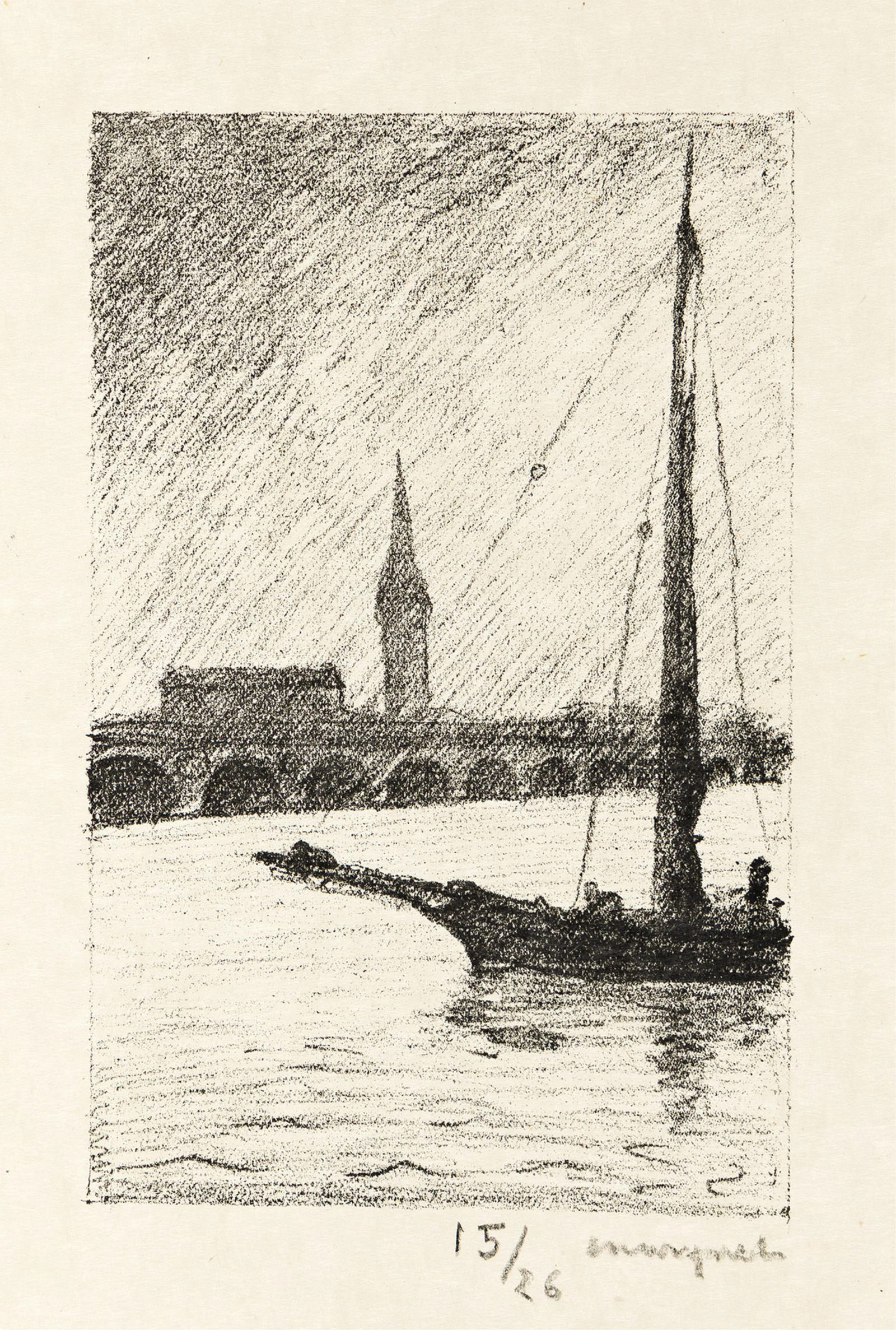 Portfolio Suite de Seize Lithographies pour Mémoires d'un touriste de Stendhal. (1 of 7)