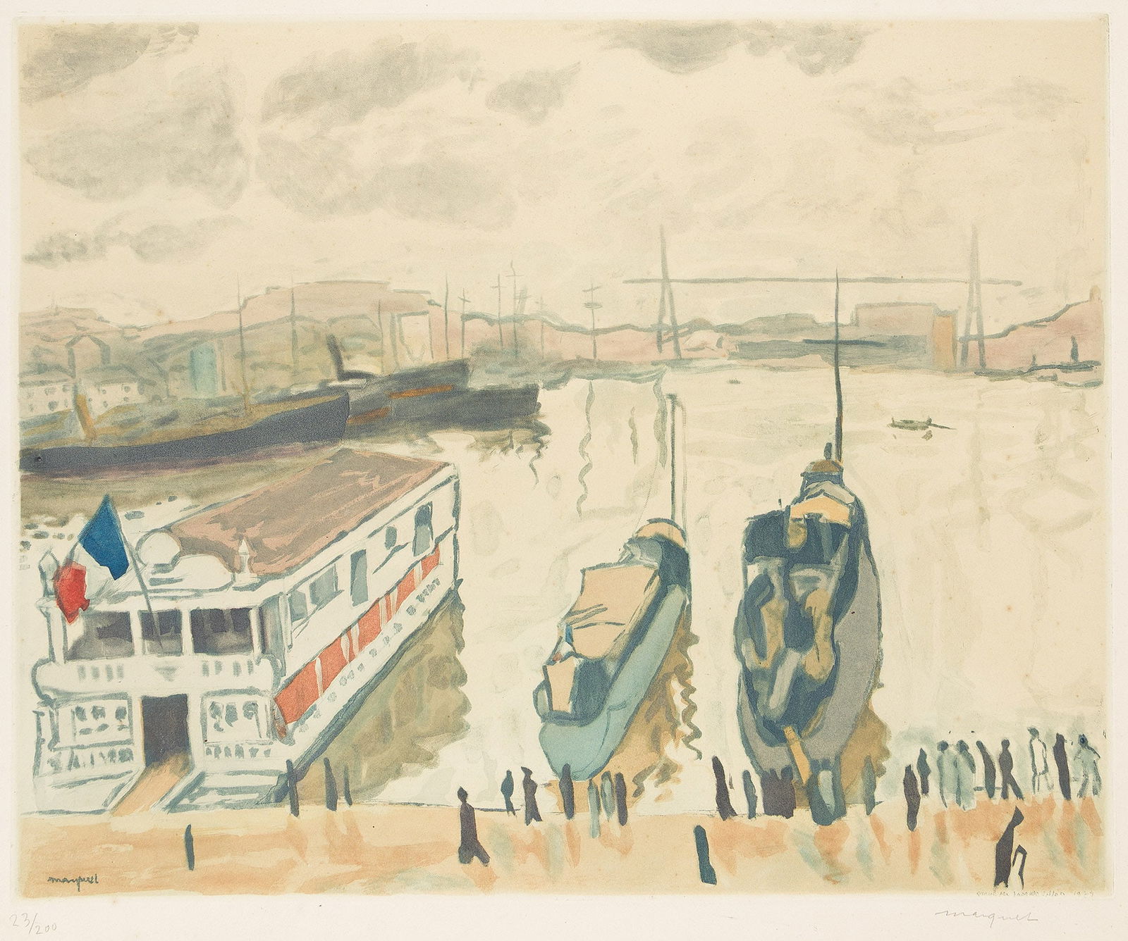 Albert Marquet (after), Port de Marseille, 1923-24. (1 of 1)