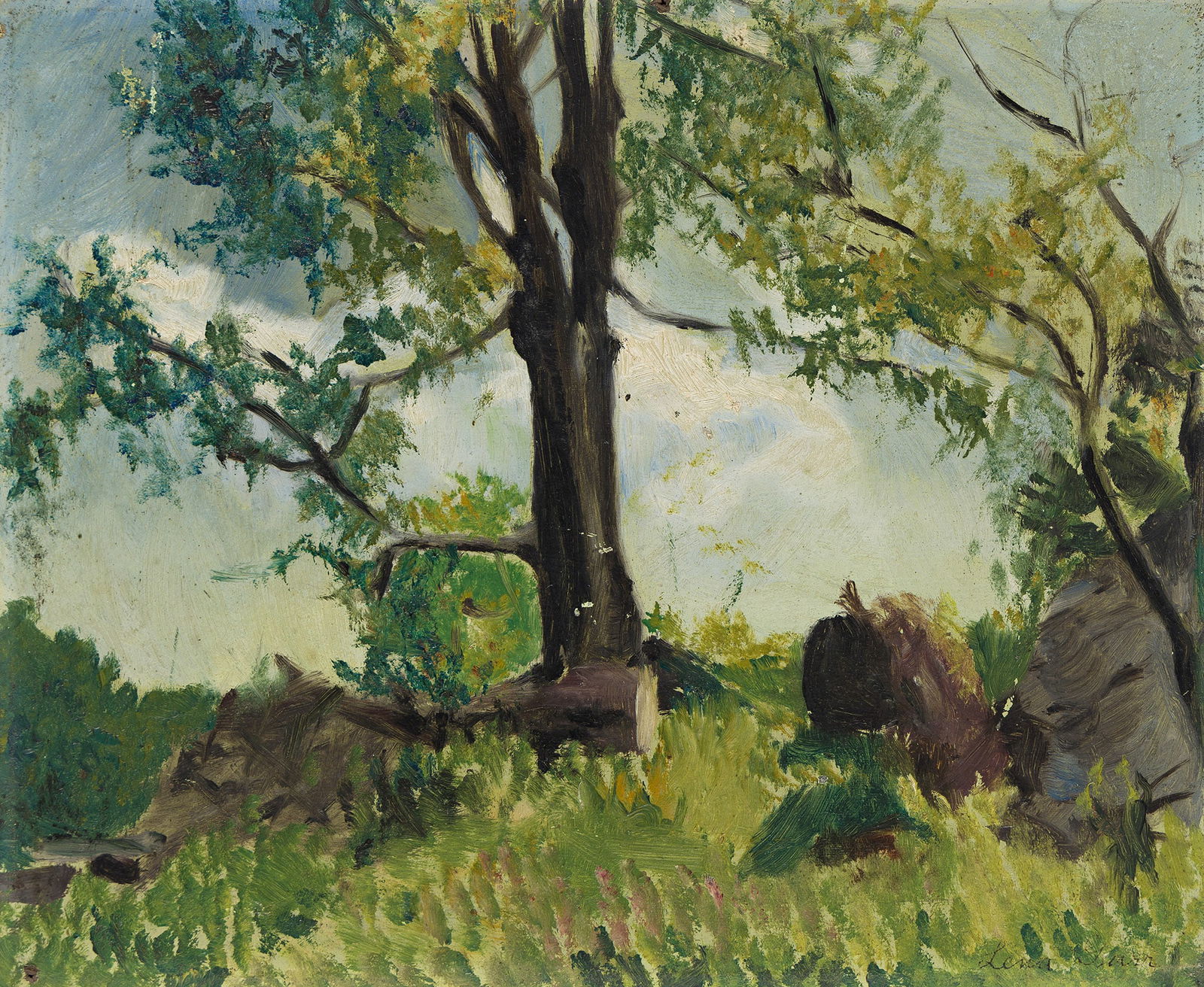 Lena Gurr (1897-1992), Wooded Landscape. (1 of 1)