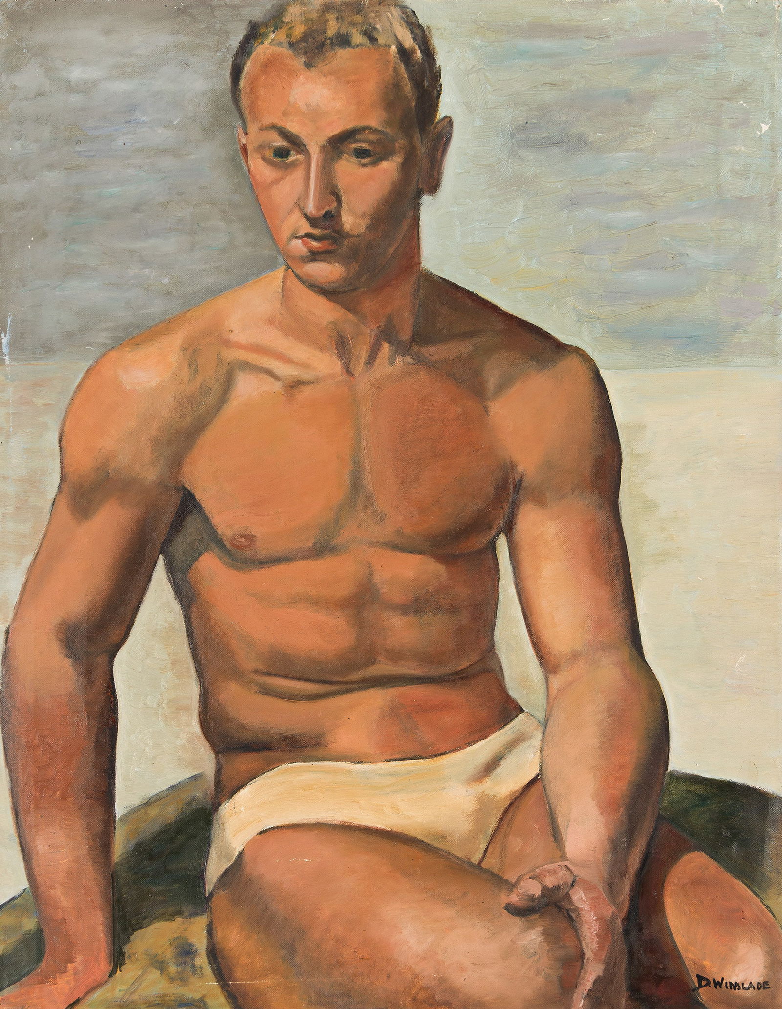 Dorothy Winslade (1898-1973), Portrait of a Man. (1 of 1)