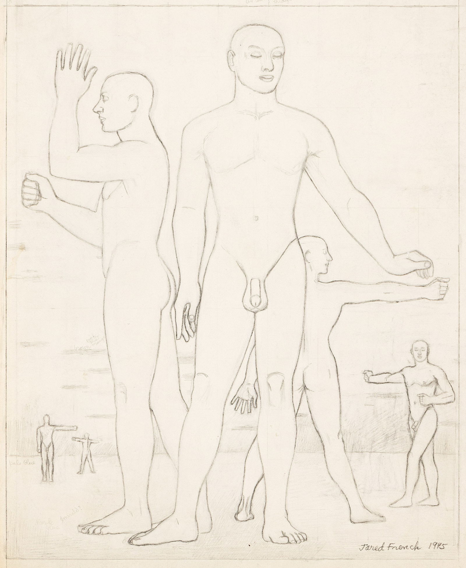 Jared French (1905-1988), Study for "Learning," 1945. (1 of 1)