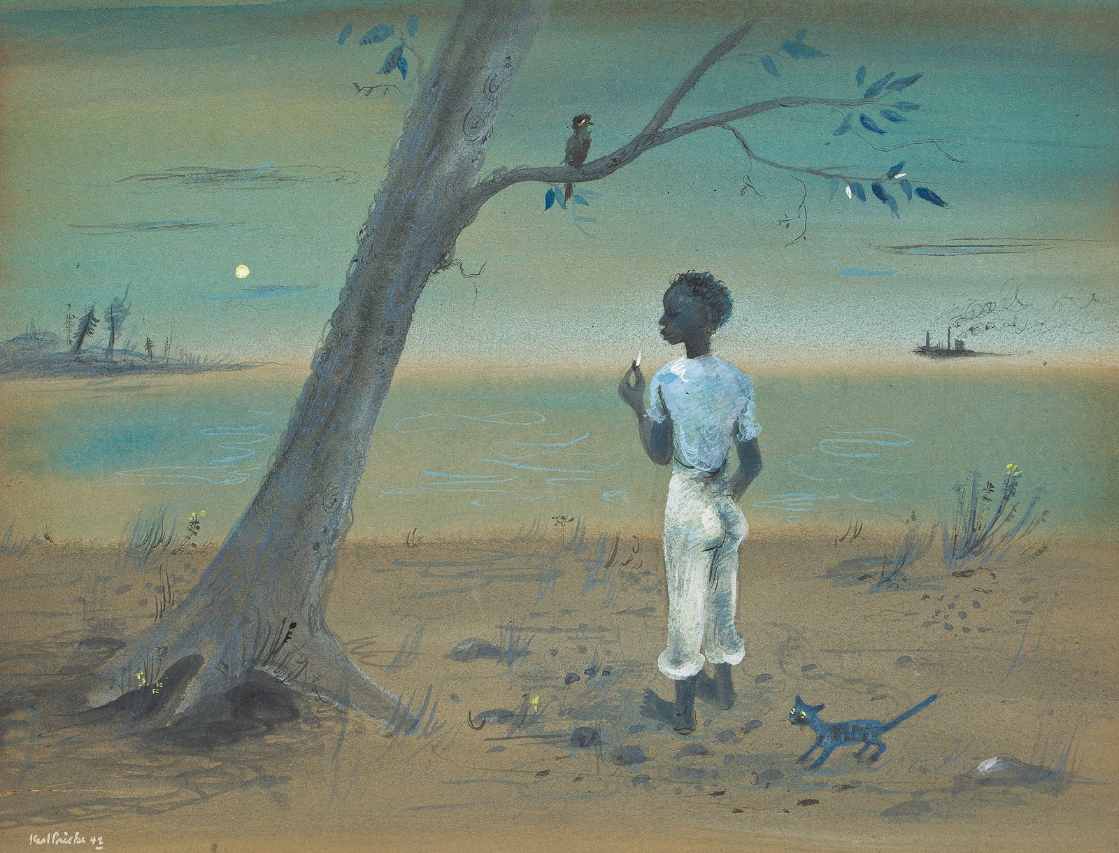 Karl Priebe (1914-1976), The Harbor, 1942. (1 of 1)