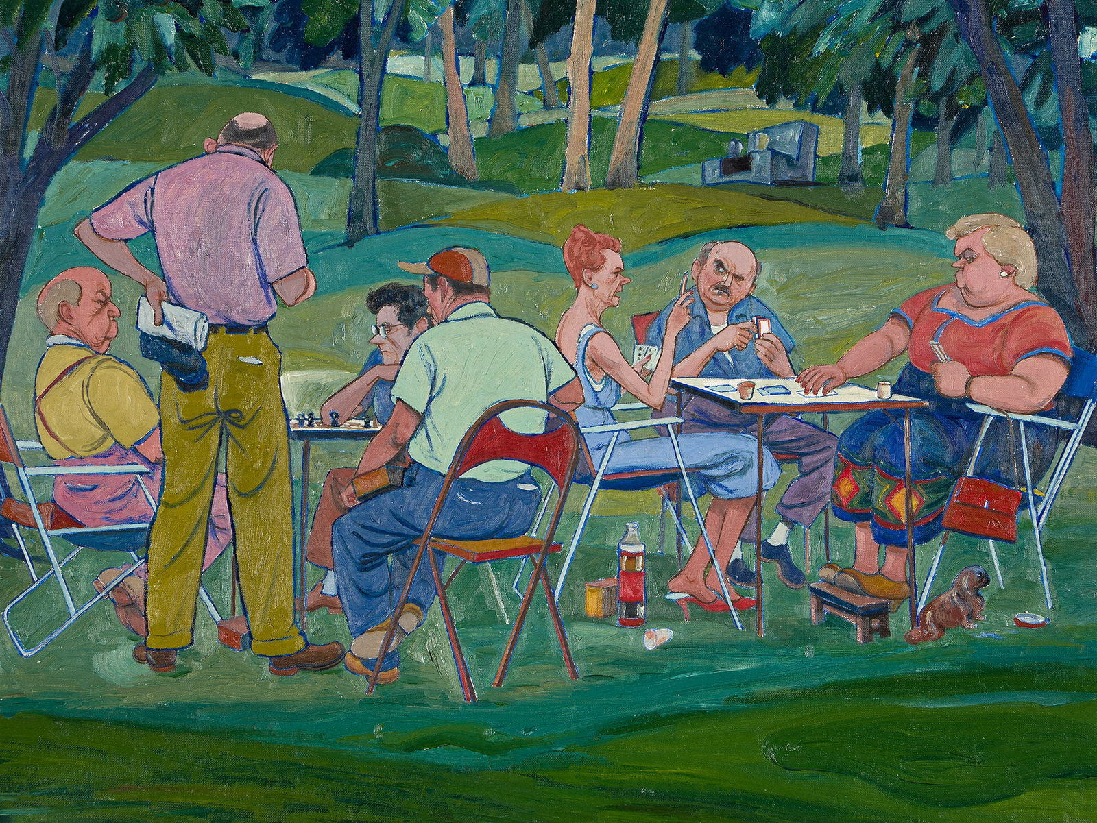 William Sharp (1900-1961), Card Games, Queens, New York City, circa 1950. (1 of 1)