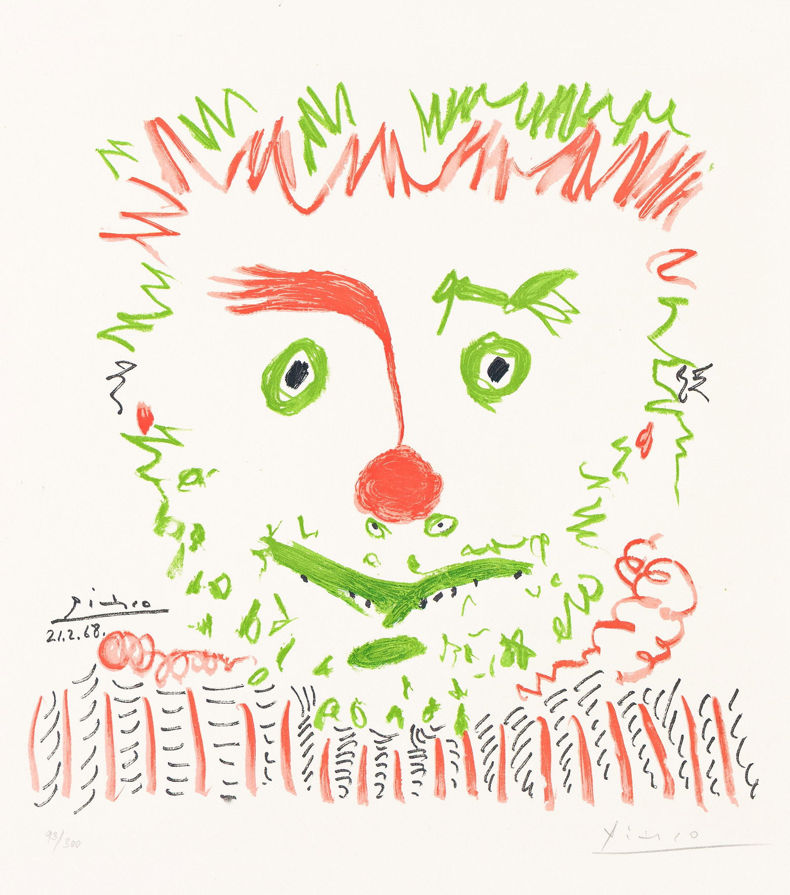 Pablo Picasso (After), Le Clown, 1968. (1 of 1)