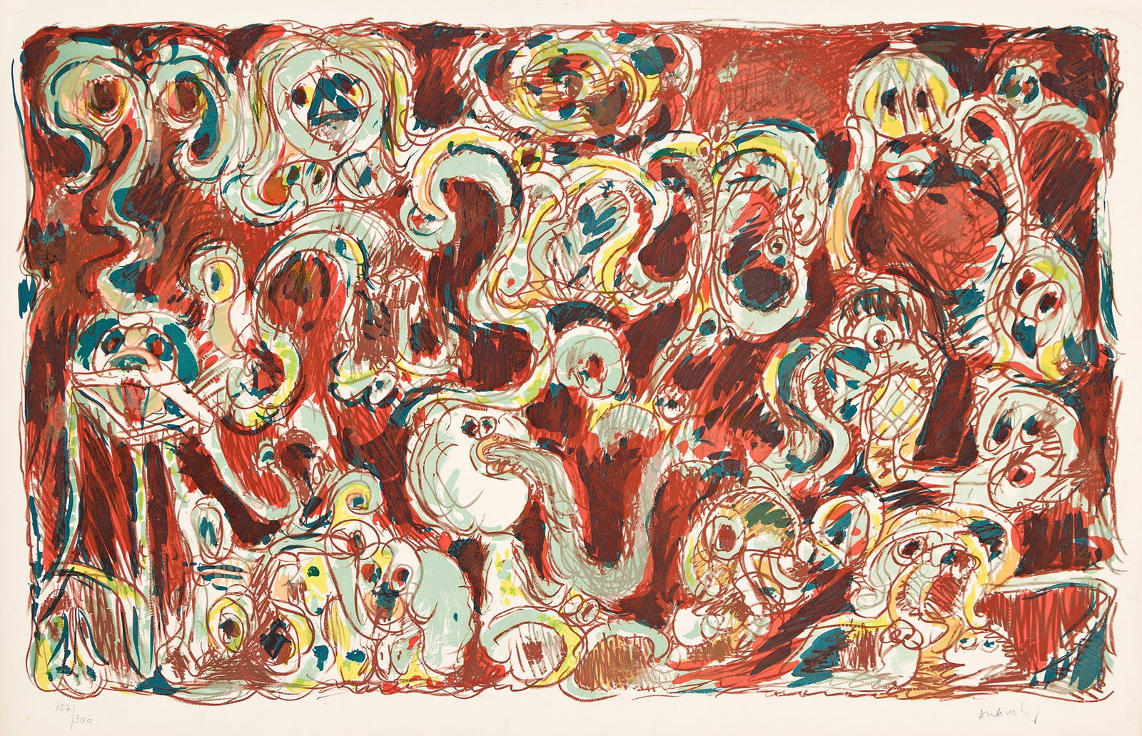 Pierre Alechinsky (b. 1927), L'inconditionnement humaine, 1970. (1 of 1)