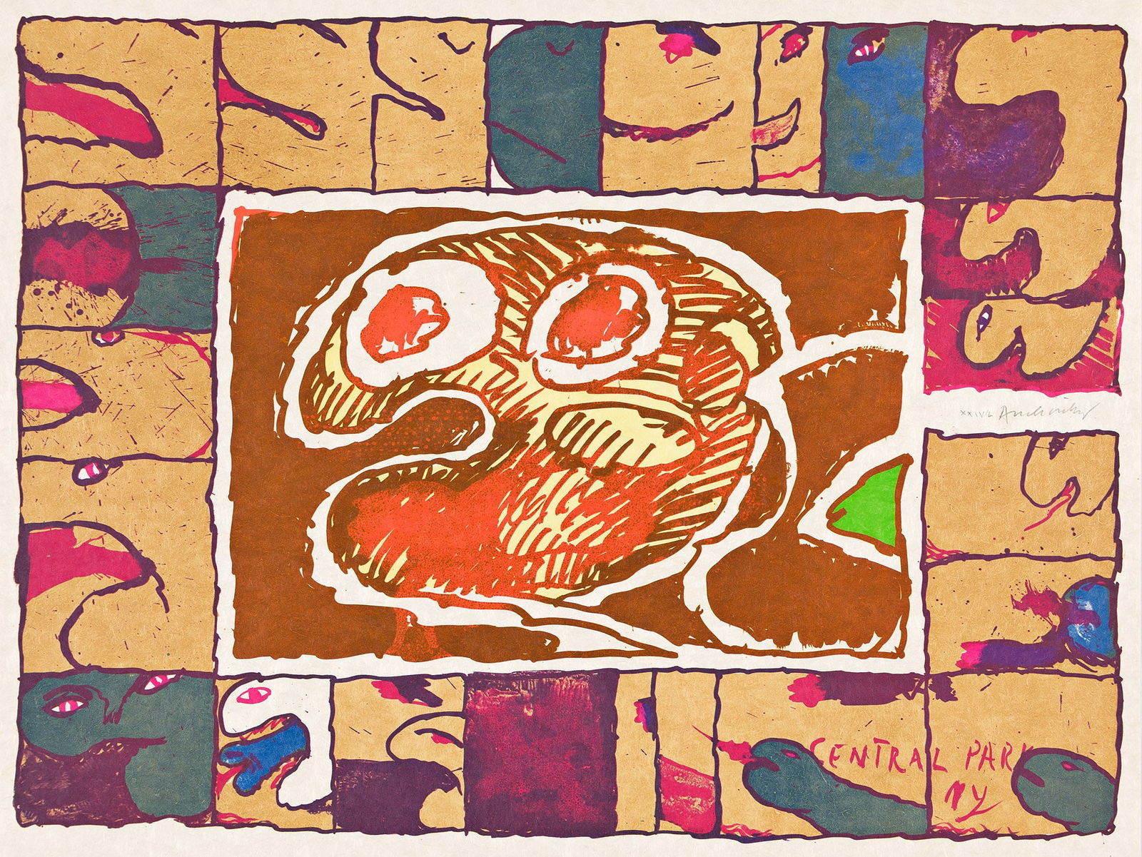 Pierre Alechinsky (b. 1927), Central Park, 1975. (1 of 1)