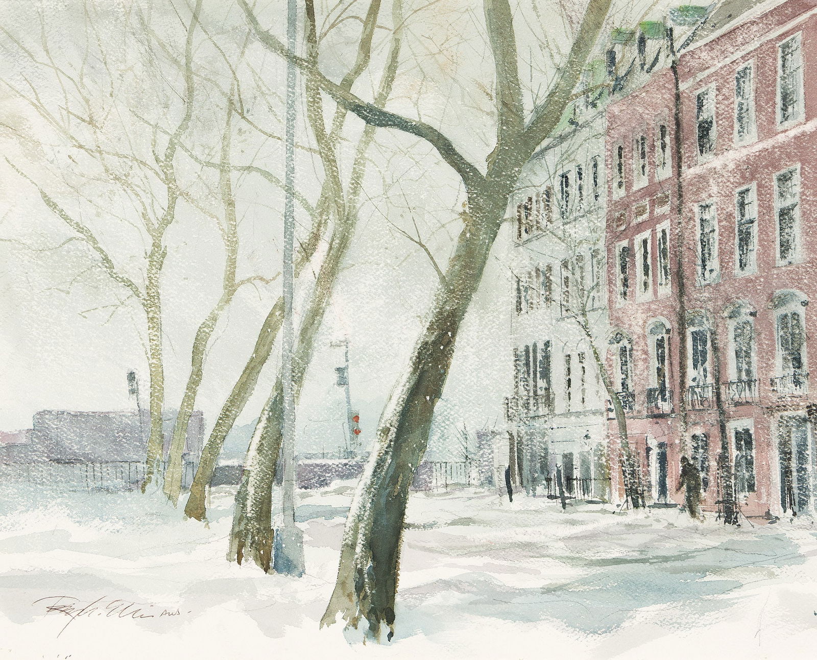 Ray G. Ellis (1921-2013), Winter at Sutton Place. (1 of 1)