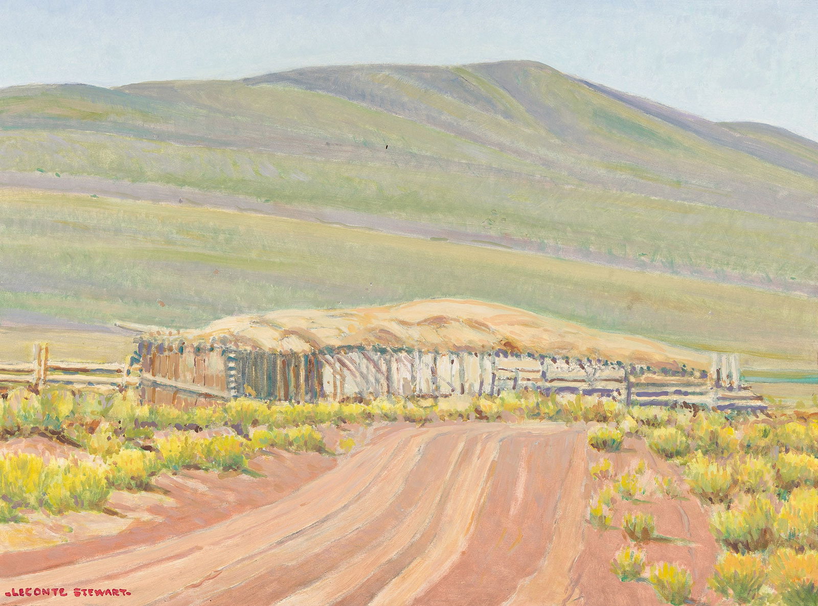 LeConte Stewart (1891-1990), Shed in Grass Valley, Utah, 1973. (1 of 1)