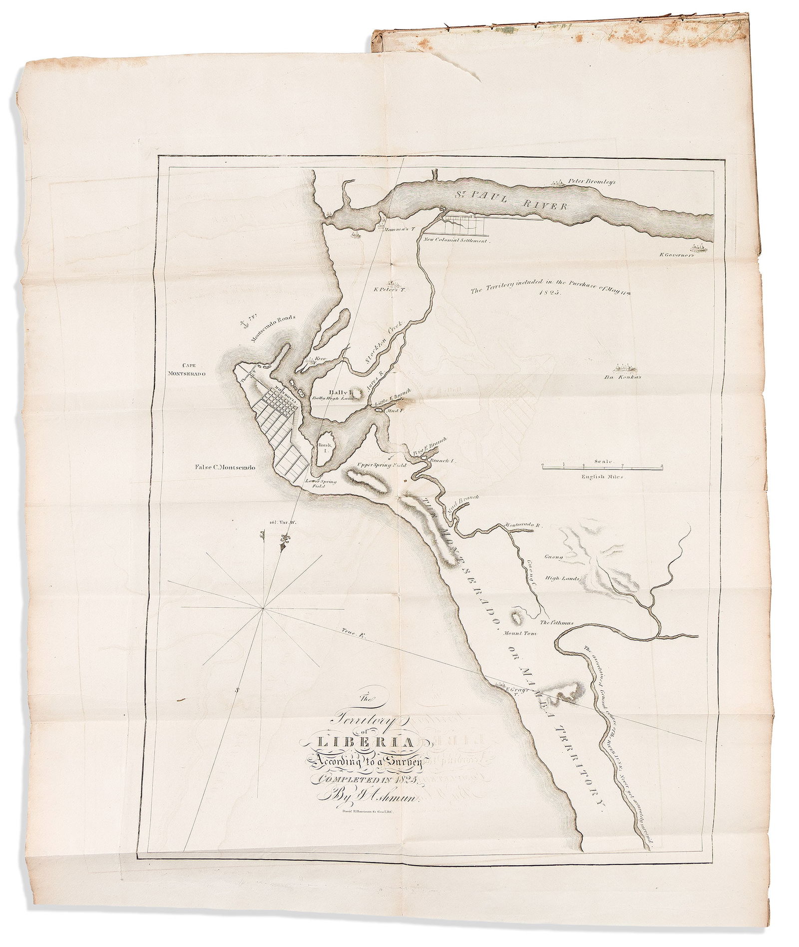(AFRICA.) Jehudi Ashmun. History of the American Colony of Liberia. Washington, 1826 (1 of 1)