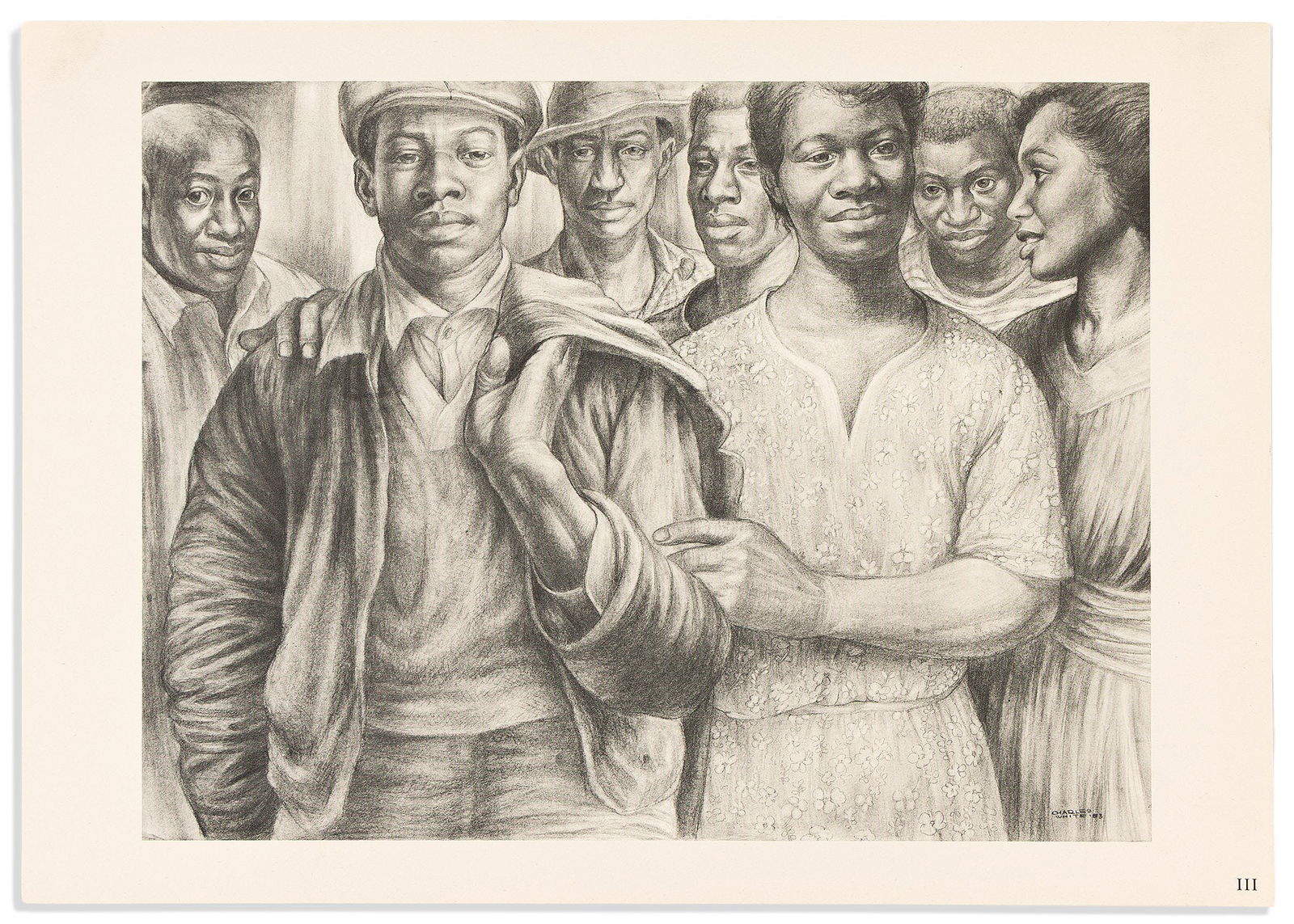 (ART.) Charles White. Six Drawings. New York: Masses & Mainstream, [1953] (1 of 2)