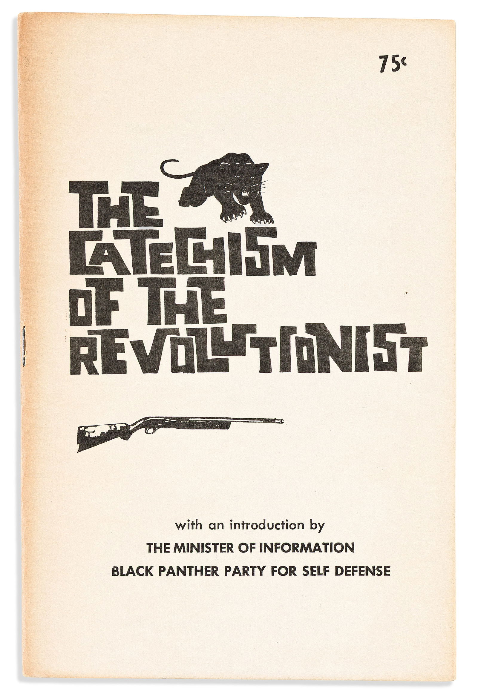 (BLACK PANTHERS.) Mikhail Bakunin. The Catechism of the Revolutionist. Oakland, CA: Black Panther (1 of 1)