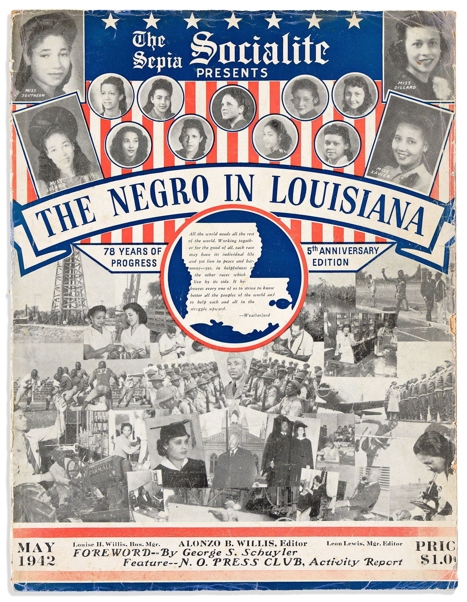 (BUSINESS.) Alonzo B. Willis, editor. The Negro in Louisiana, 78 Years of Progress. New Orleans, (1 of 2)