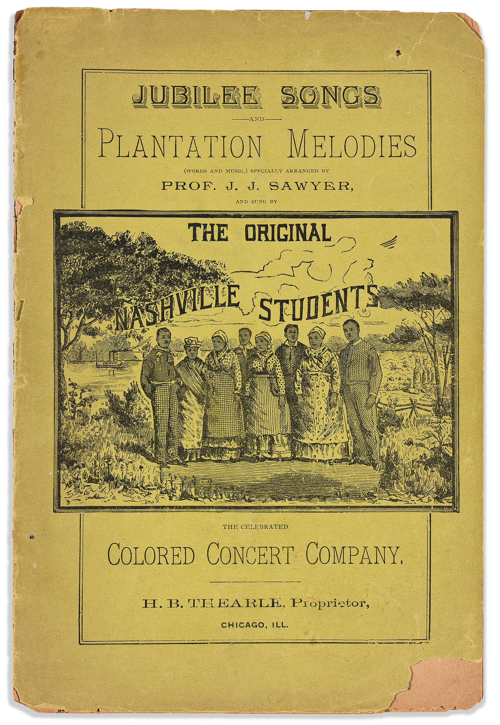 (ENTERTAINMENT--MUSIC.) Jubilee Songs and Plantation Melodies . . Sung by the Original Nashville (1 of 1)