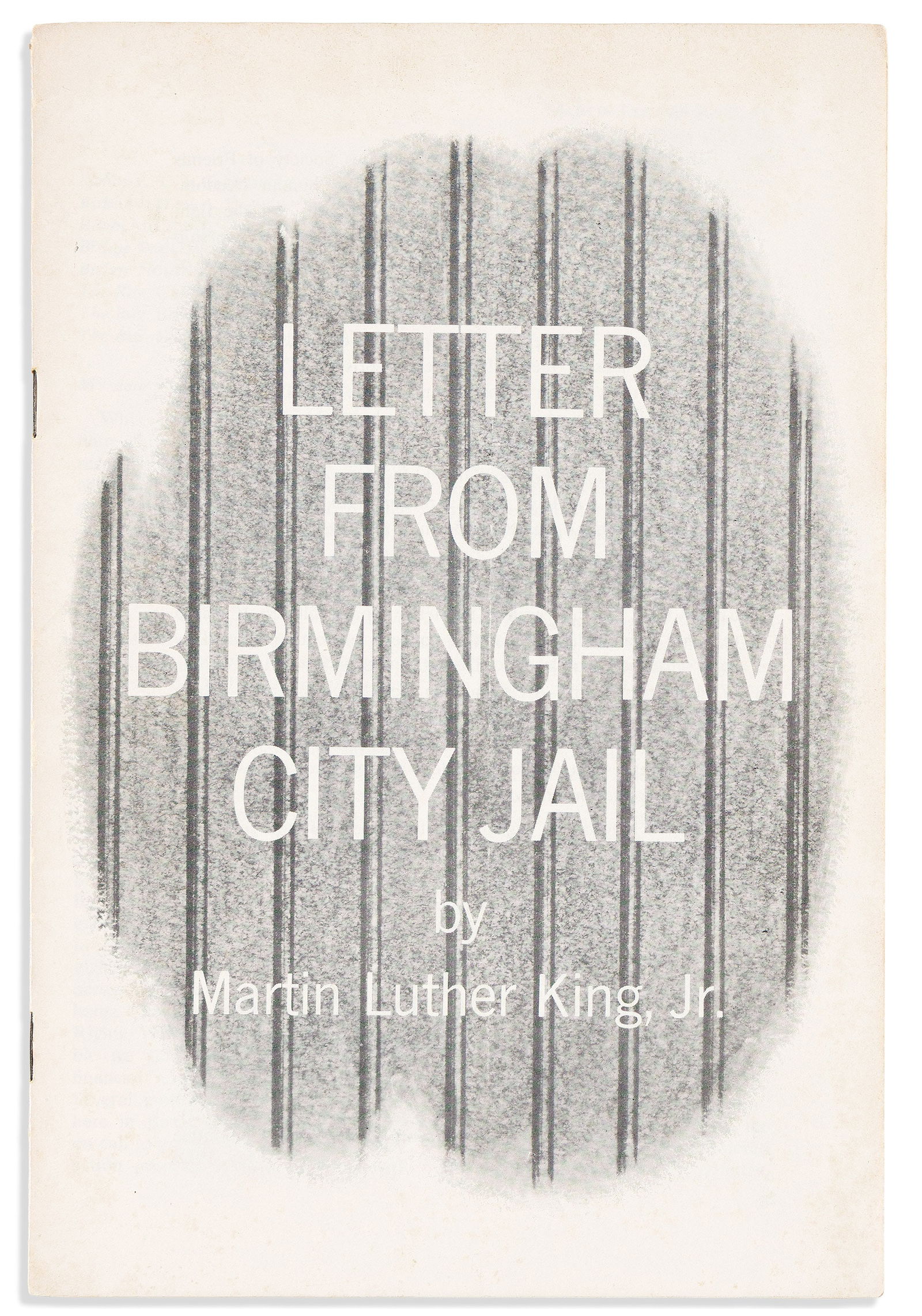 (KING.) Letter from Birmingham City Jail. Philadelphia: American Friends Service Committee, May 1963 (1 of 2)