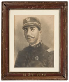 (MILITARY--SPANISH-AMERICAN WAR.) Portrait of Black army lieutenant John R. Rudd. [Springfield, OH,