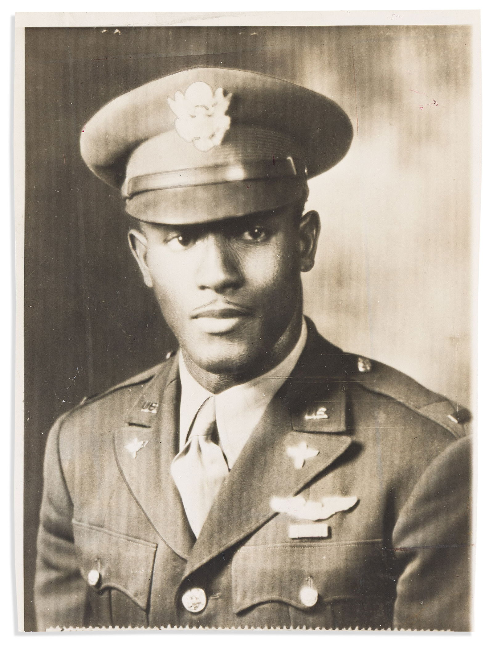 (MILITARY--WORLD WAR TWO.) Photograph of decorated pilot Charles B. Hall, 5 July 1943 (1 of 1)