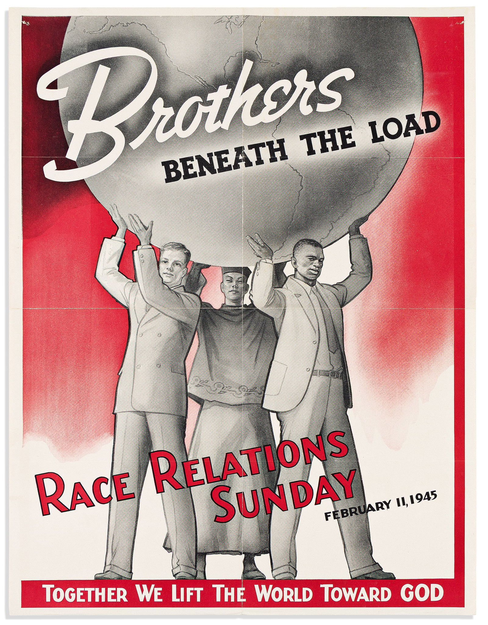 (RELIGION.) Brothers Beneath the Load: Race Relations Sunday, 11 February 1945 (1 of 1)
