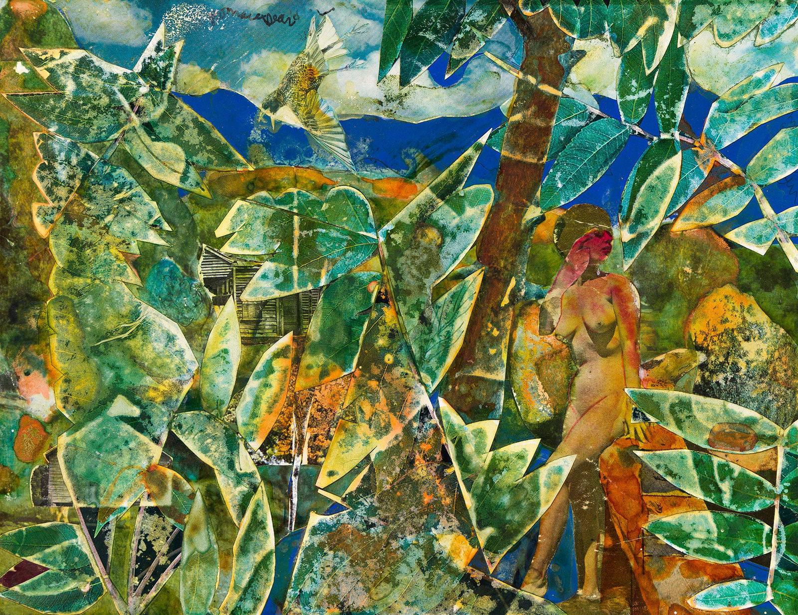 Romare Bearden (1911-1988), Untitled (Nude in Forest), circa 1971. (1 of 3)