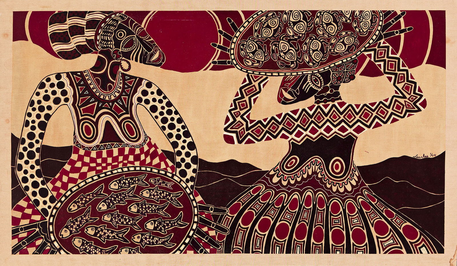 Charles Searles (1937-2004), Untitled, 1974.: Charles Searles (1937-2004) Untitled. Oil on linen canvas, 1974. Signed and dated in oil, lower right. 42 x 72 in. (106.7 x 182.9 cm.), Frame: 43 x 73 in. (109.2 x 185.4 cm.) Provenance: The artist, J