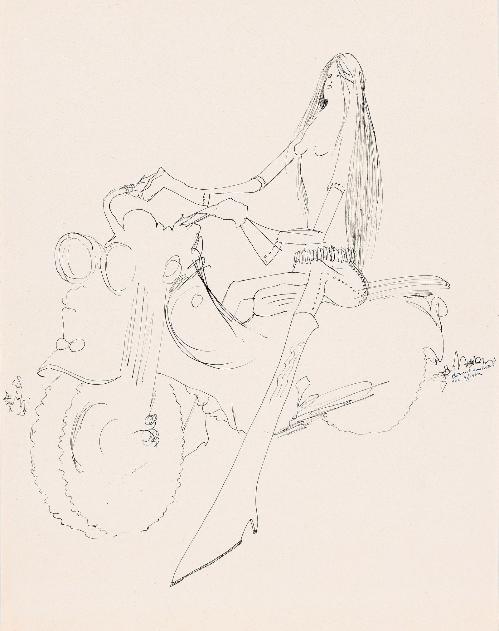 Benny Andrews (1930-2006), Wheels Queen, 1982. (1 of 1)