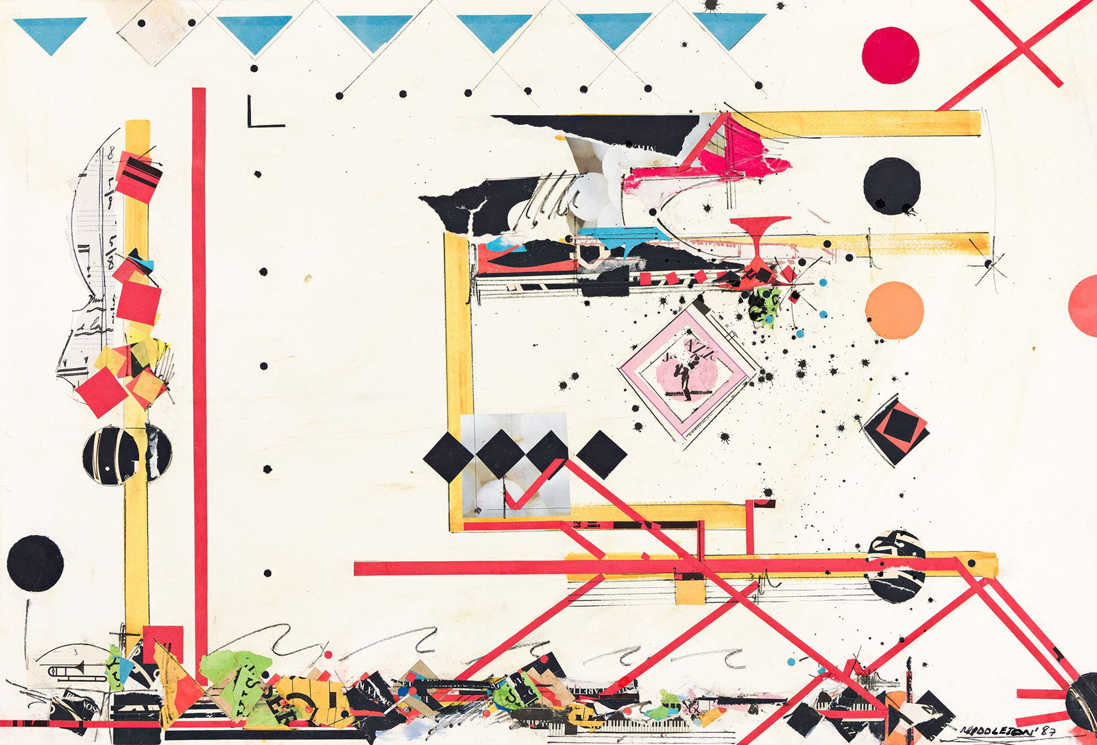 Sam Middleton (1927-2015), Untitled (Abstraction), 1987. (1 of 1)