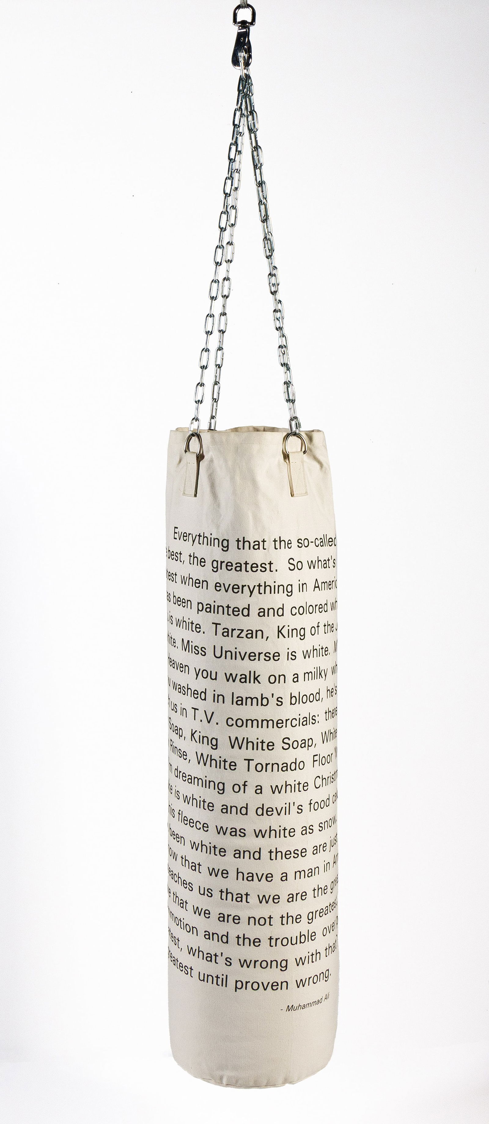 Glenn Ligon (b. 1960), Skin Tight (Muhammad Ali Text), 1995. (1 of 4)