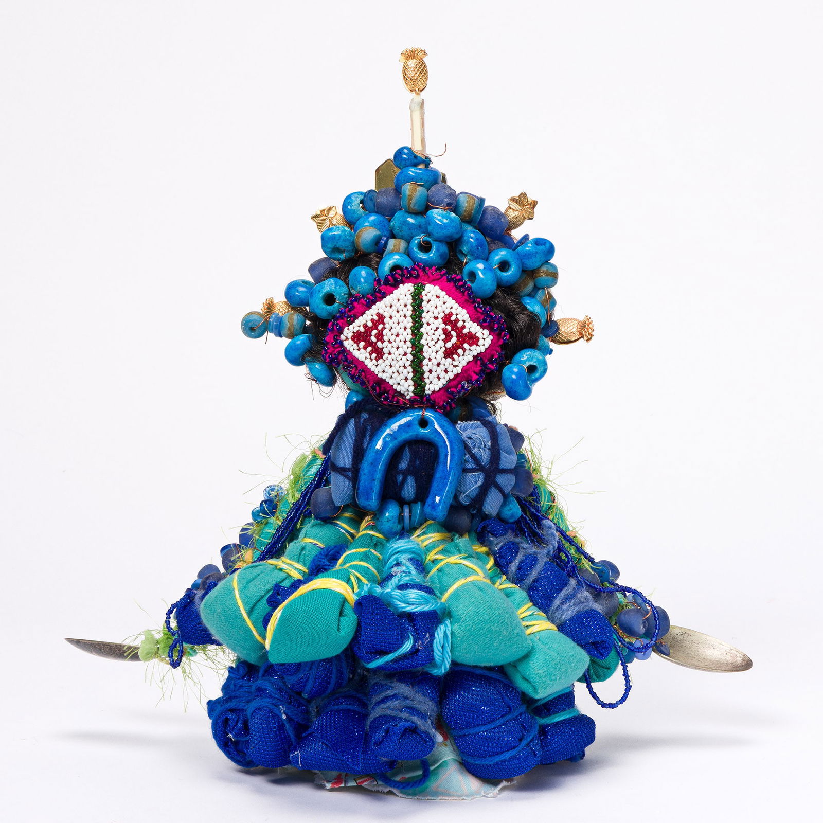 Vanessa German (b. 1976), Untitled, circa 2016.: Vanessa German (b. 1976) Untitled. Mixed media assemblage, circa 2016. Approximately 13 1/2 x 14 x 10 in. (34.3 x 35.6 x 25.4 cm.) Provenance: Acquired directly from the artist. Private collection. No