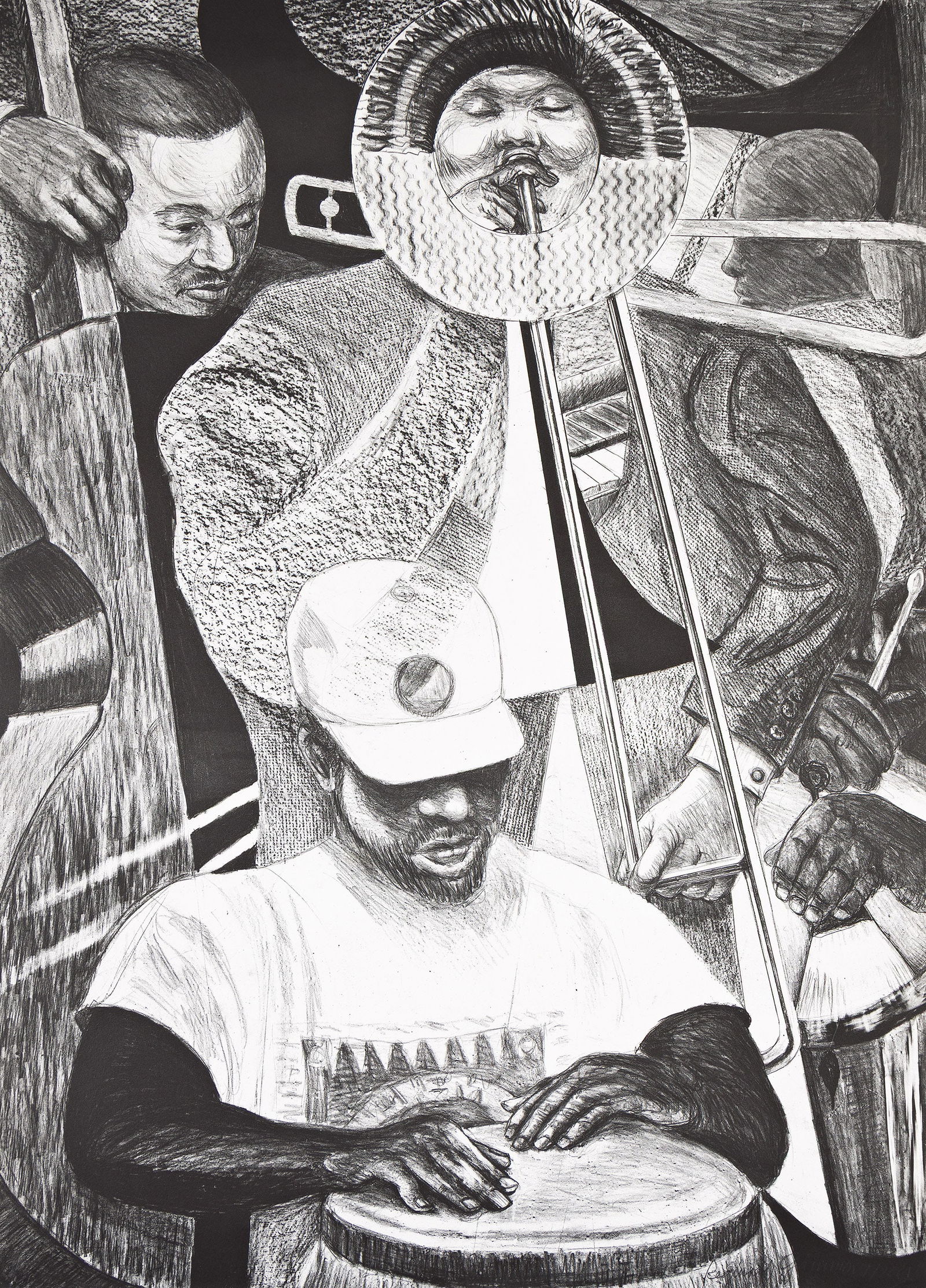 Reginald Gammon (1921-2005), Remembering J, 2001.: Reginald Gammon (1921-2005) Remembering J. Offset lithograph on Somerset paper, 2001. Signed, titled, dated "7/2001" and numbered 3/80 in pencil, lower edge. Printed and published by the Brandywine Wo