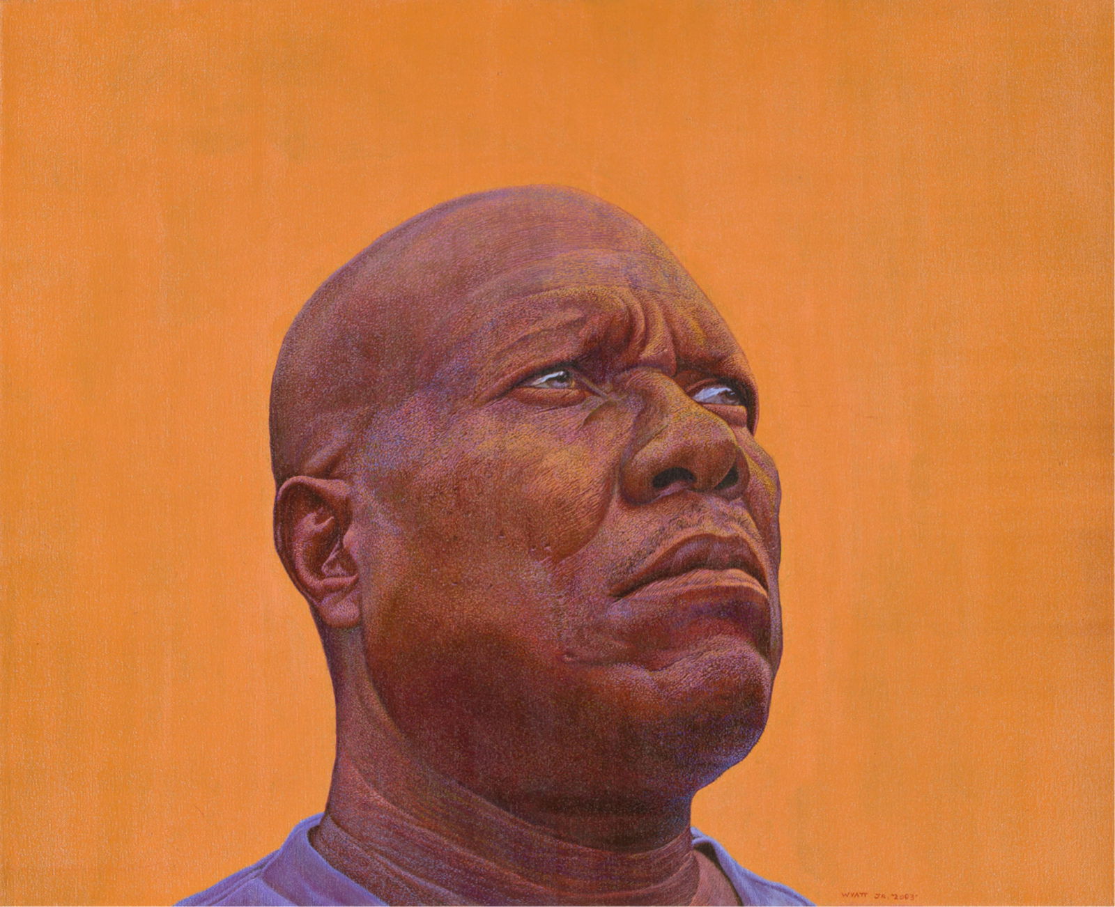 Richard Wyatt, Jr. (1955-2024), Don't F... With Me Today, 2003.: Richard Wyatt, Jr. (1955-2024) Don't F... With Me Today. Acrylic on cotton canvas, 2003. Signed and dated in acrylic, lower right. 26 x 32 in. (66 x 81.3 cm.) Provenance: Steve Turner Gallery, Los Ang