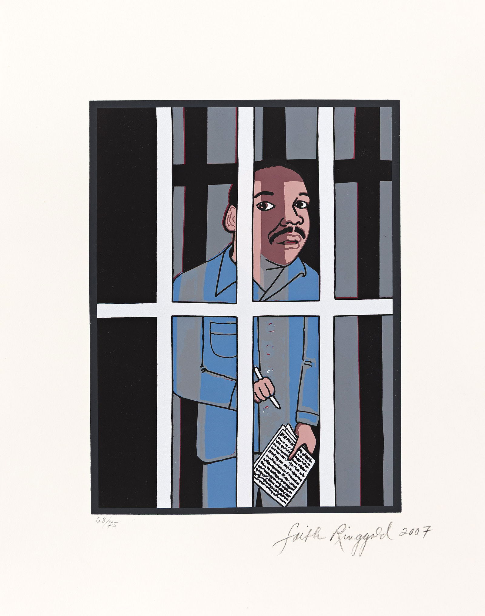 Faith Ringgold (1930-2024), Letter From Birmingham City Jail, 2007. (1 of 8)