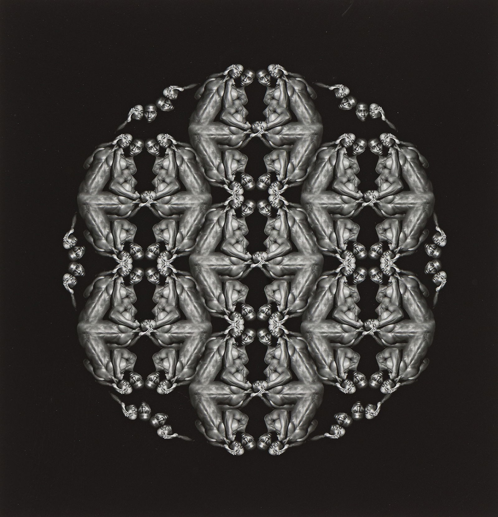 Renee Cox (b. 1957), Sacred Geometry series, 2014.: Renee Cox (b. 1957) Sacred Geometry series. Inkjet print, 2014. Signed, dated and numbered 1/5 in pencil, verso. 15 1/4 x 13 in. (38.7 x 33 cm.), Frame: 24 x 21 1/2 in. (61 x 54.6 cm.)