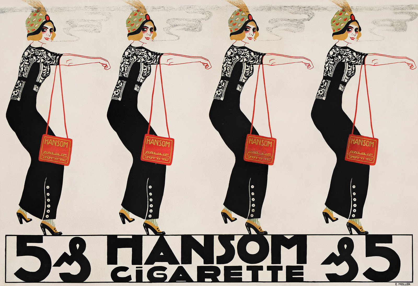 Erich Müller, Hansom Cigarette. 1910. (1 of 1)
