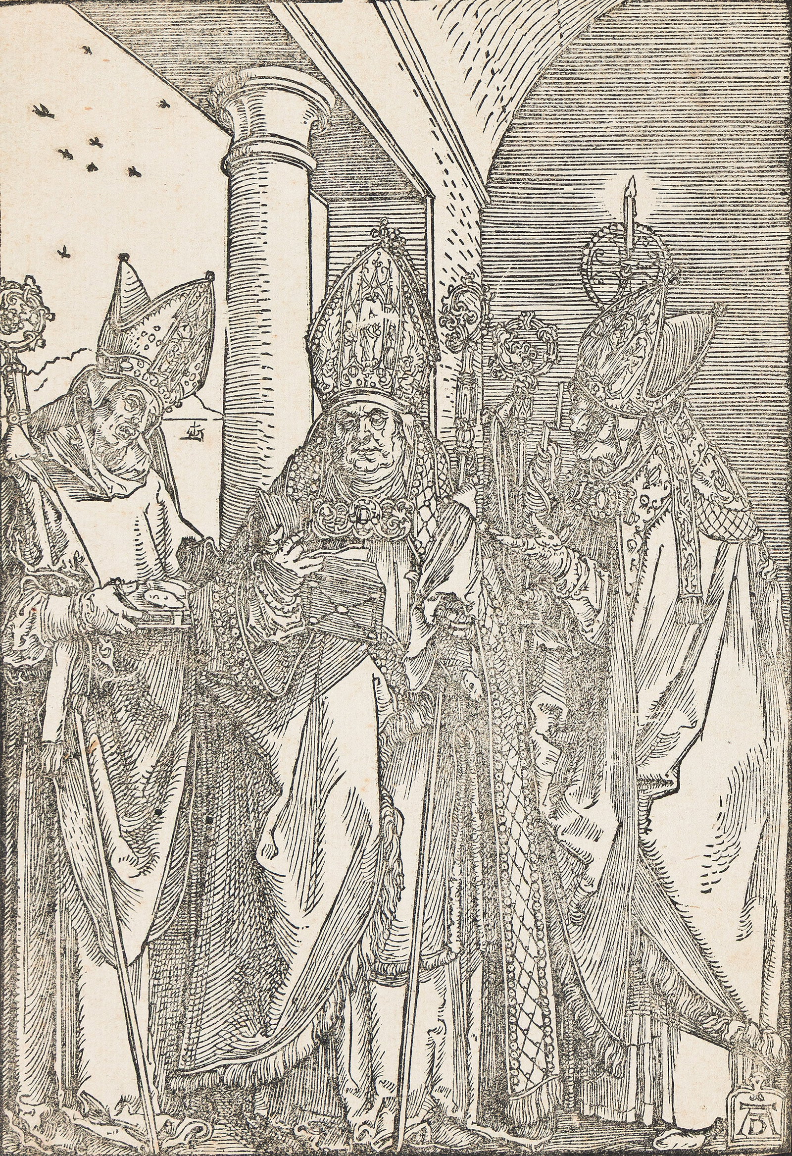 Albrecht Dürer (1471-1528), Saints Nicholas, Ulrich and Erasmus, circa 1508. (1 of 1)